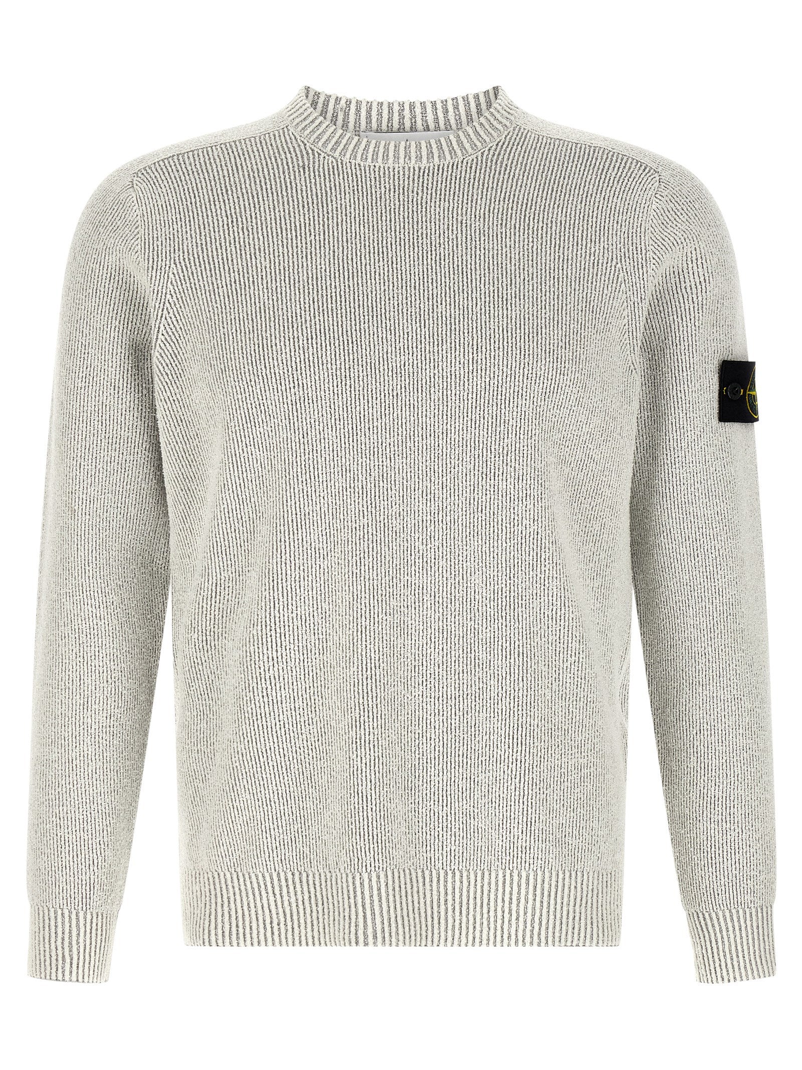 Stone Island Gray Cotton Cardigan - Timeless Luxury for All