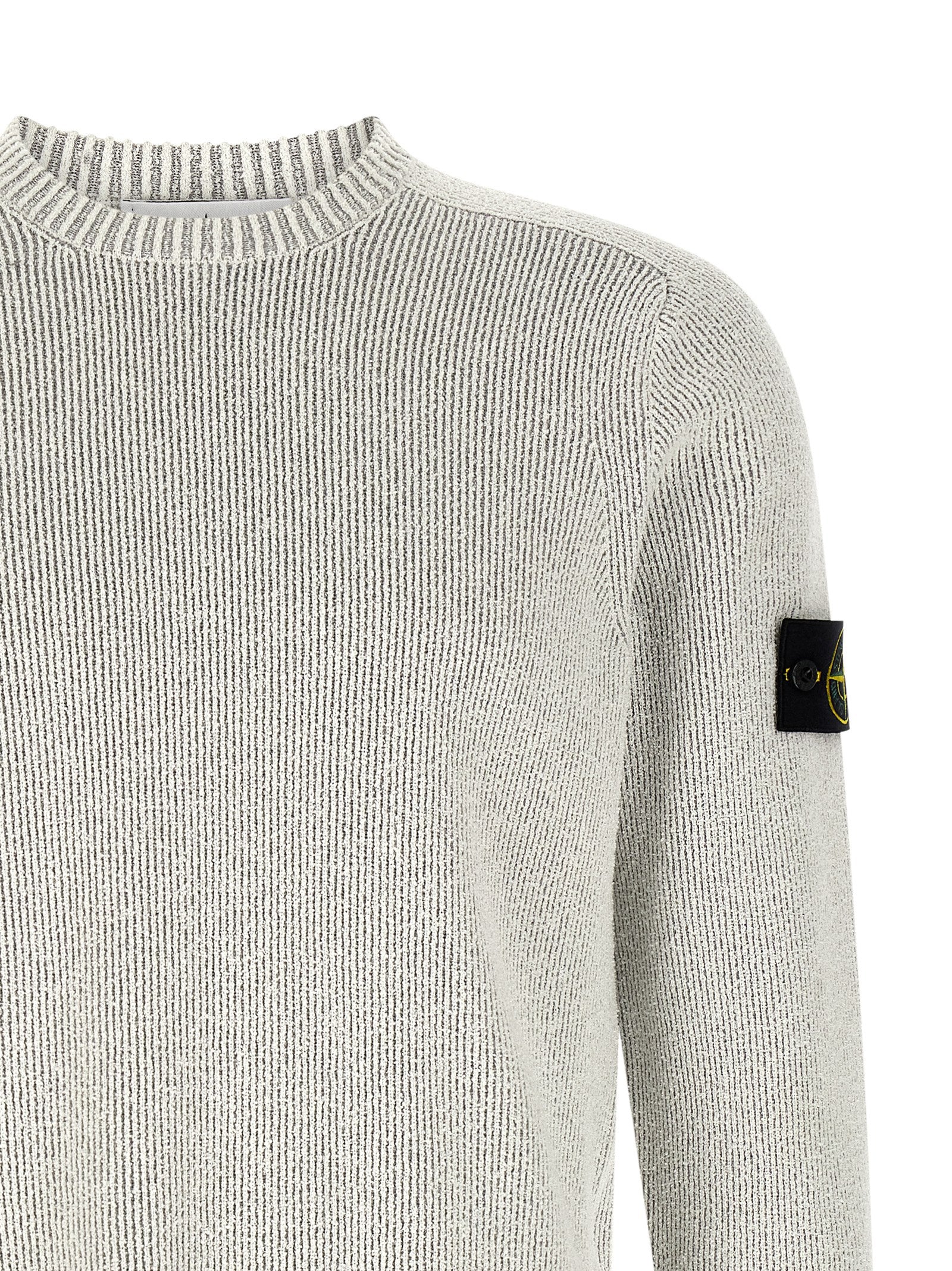 Stone Island Gray Cotton Cardigan - Timeless Luxury for All