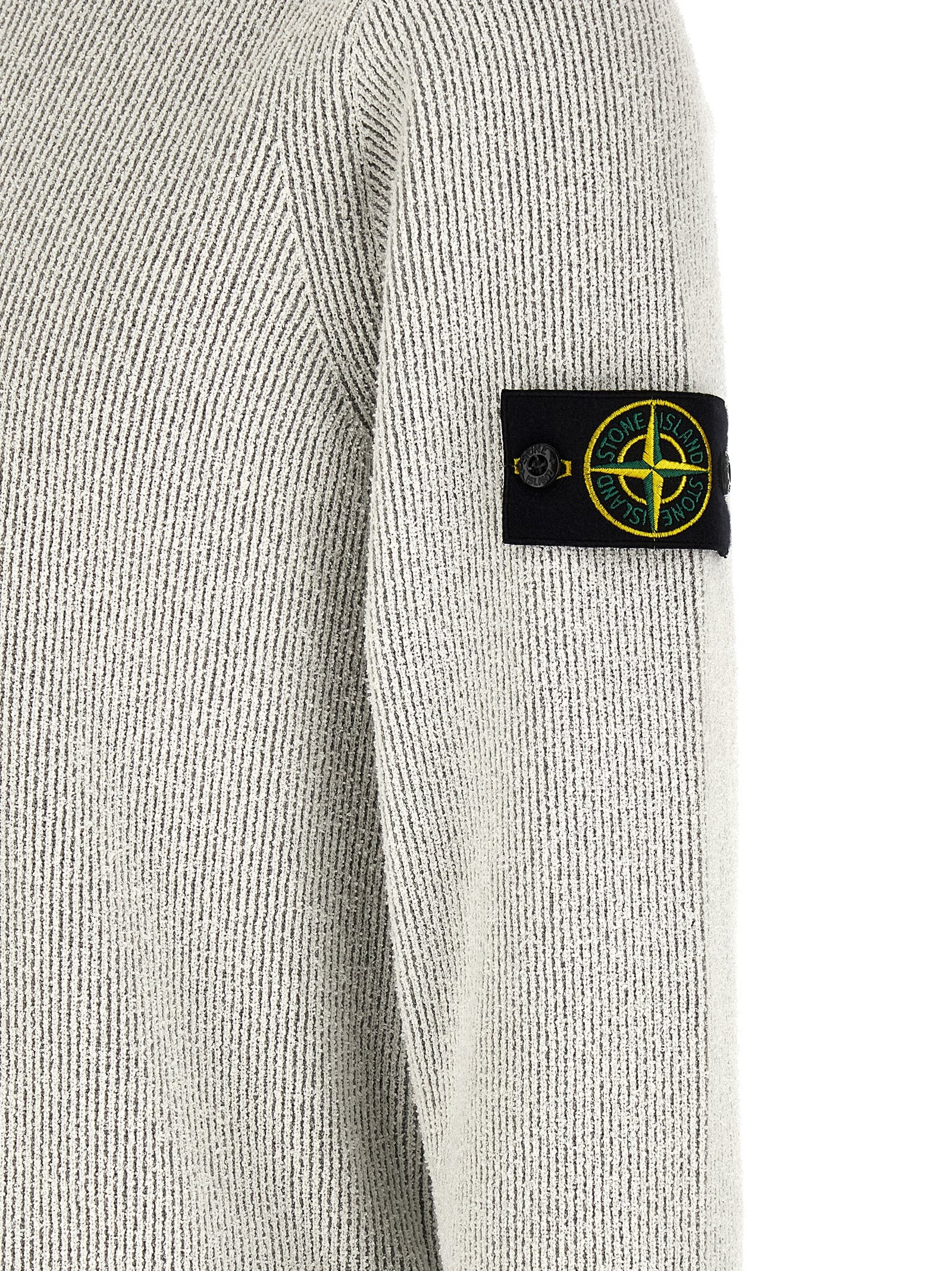 Stone Island Gray Cotton Cardigan - Timeless Luxury Redefined