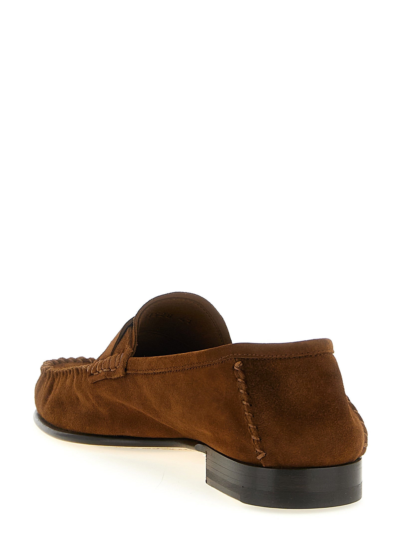 Tom Ford Brown Suede Leather Slip-On Loafers - Timeless Luxury