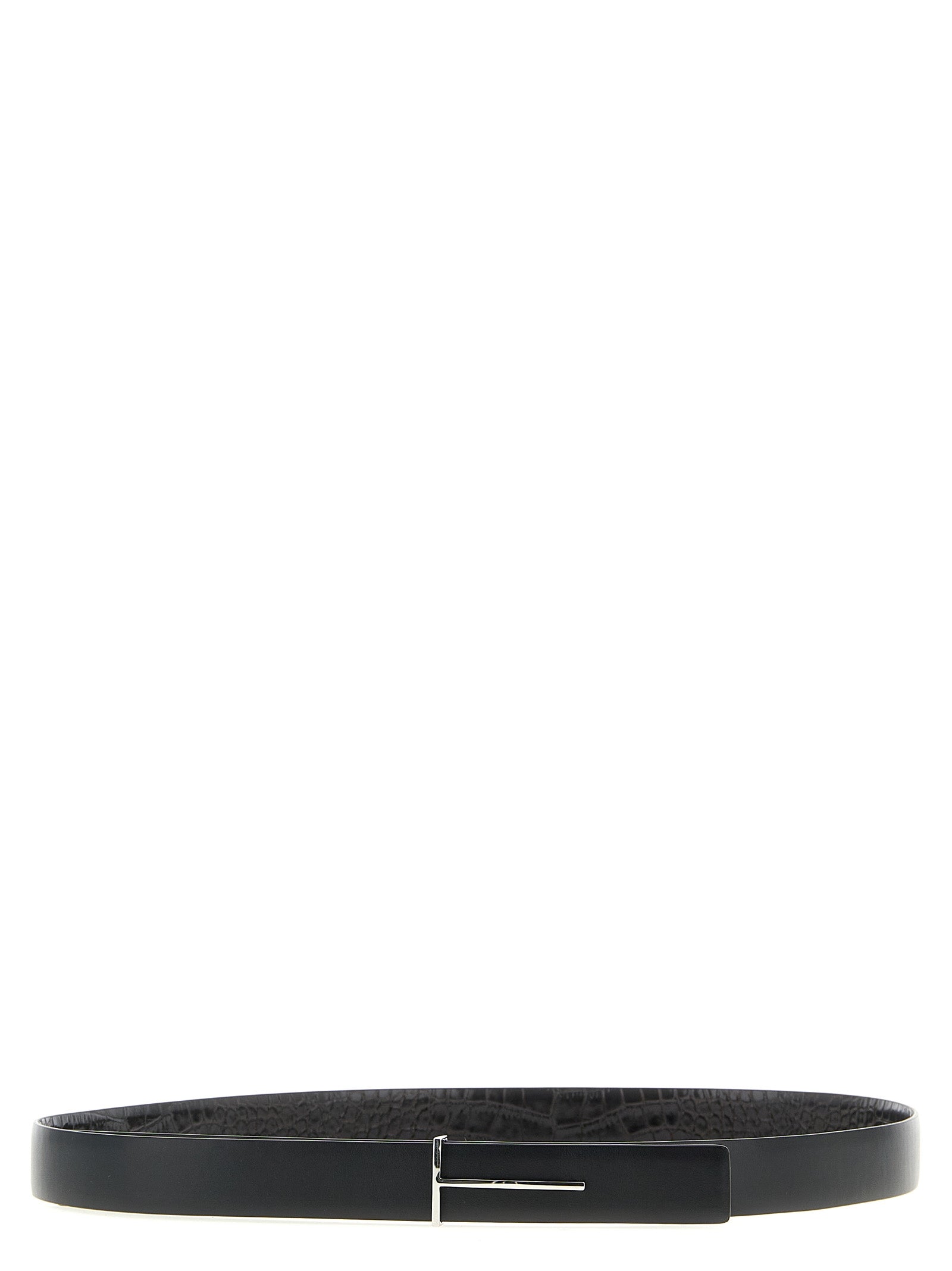 Elevate your style with the Tom Ford Multicolor Leather Regular Belt, a masterpiece of Italian craftsmanship featuring a reversible design that seamlessly blends boldness and elegance.