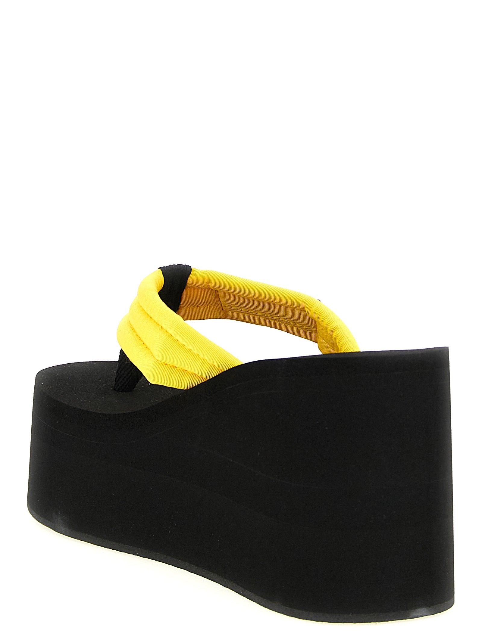 Coperni Bicolor Viscose Wedge Sandals