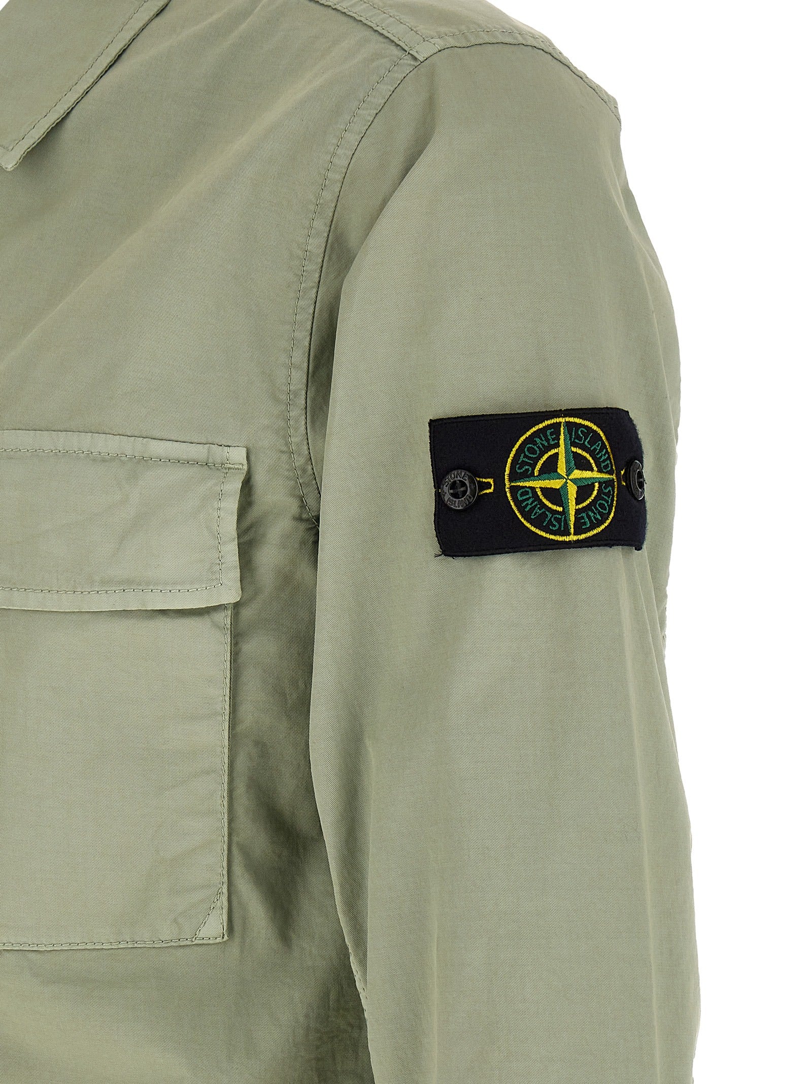 Stone Island Bicolor Cotton Blouse - Luxury Couture Elegance