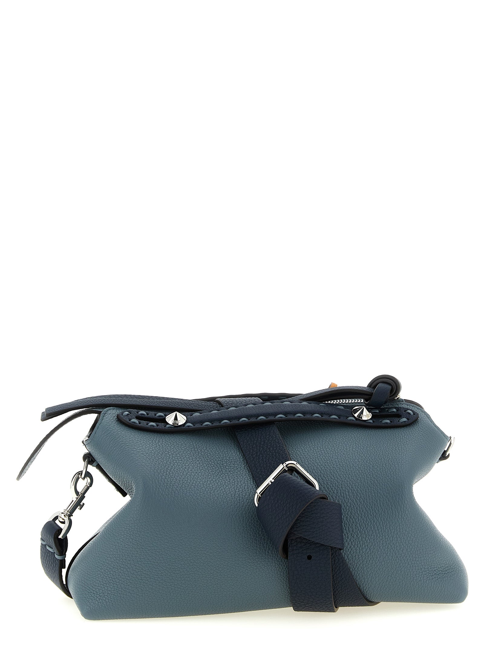 Experience the allure of the Fendi Blue Calfskin Handbag, a masterpiece of artisanal craftsmanship and luxurious design, perfect for elevating your style.