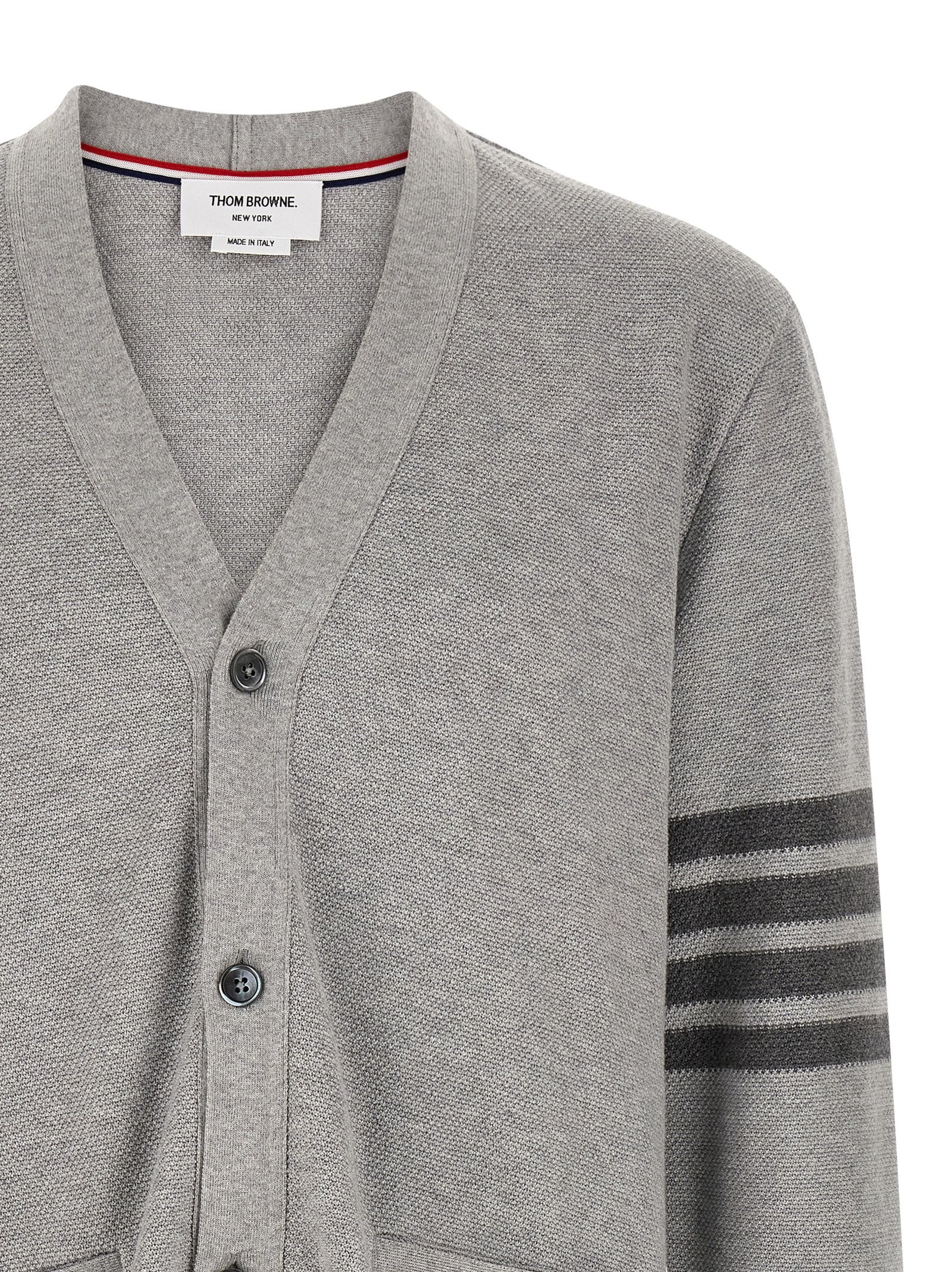 Thom Browne Gray Cotton Cardigan