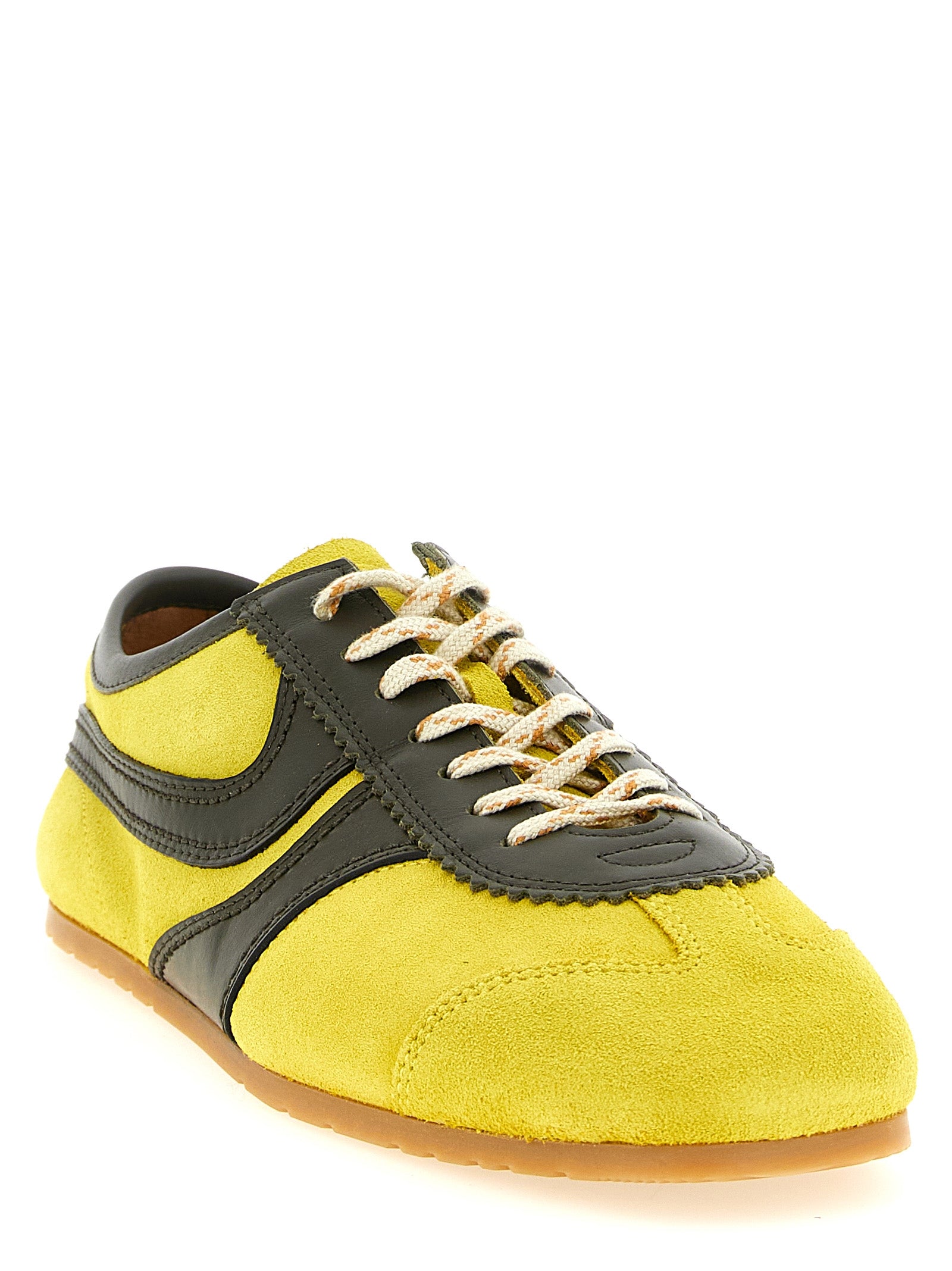Dries Van Noten Bicolor Calfskin Sneakers - Luxury Footwear
