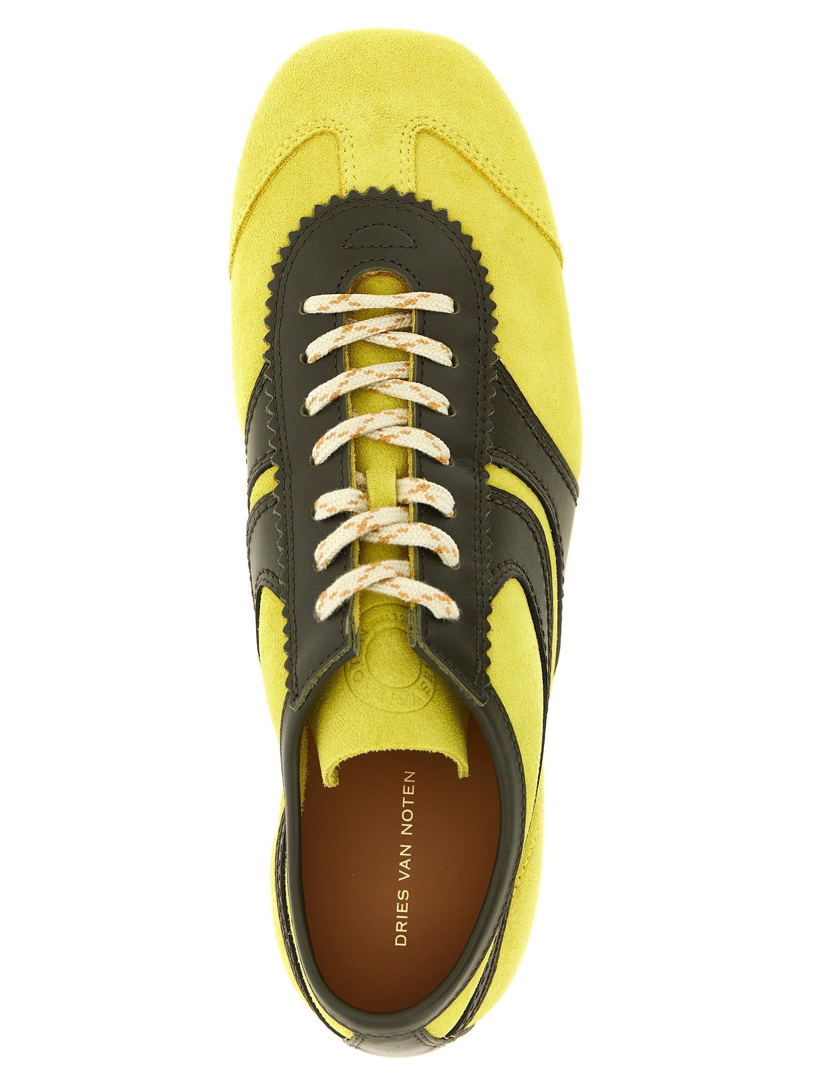 Dries Van Noten Bicolor Calfskin Sneakers - Luxury Footwear Essentials