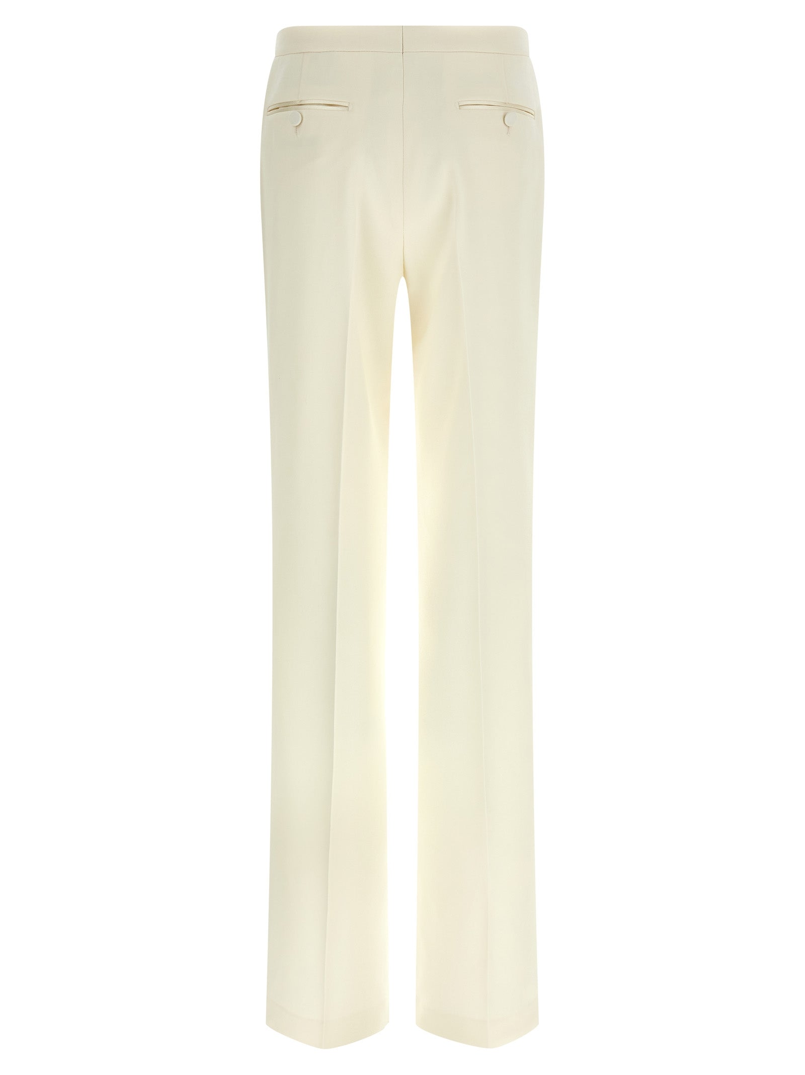 Elevate your elegance with Tom Ford's White Wool Tuxedo, crafted from luxurious grain de poudre wool, a timeless piece for the discerning fashionista.