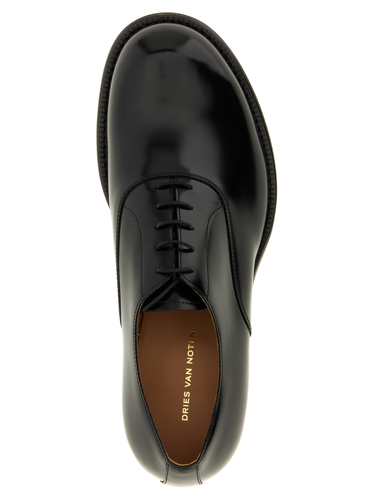 Dries Van Noten Black Calfskin Oxfords - Timeless Luxury Footwear