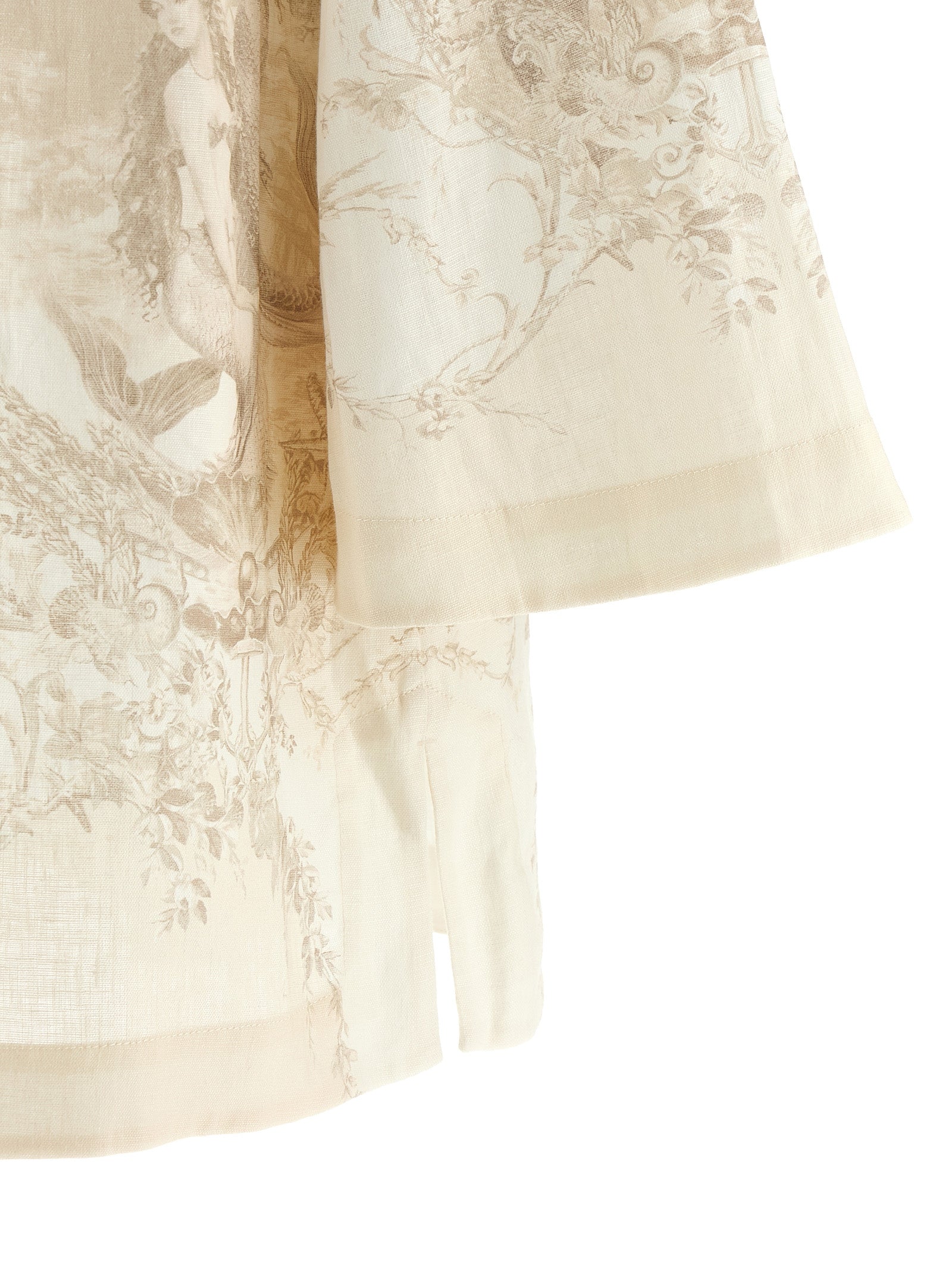 Zimmermann Beige Linen Short Dress