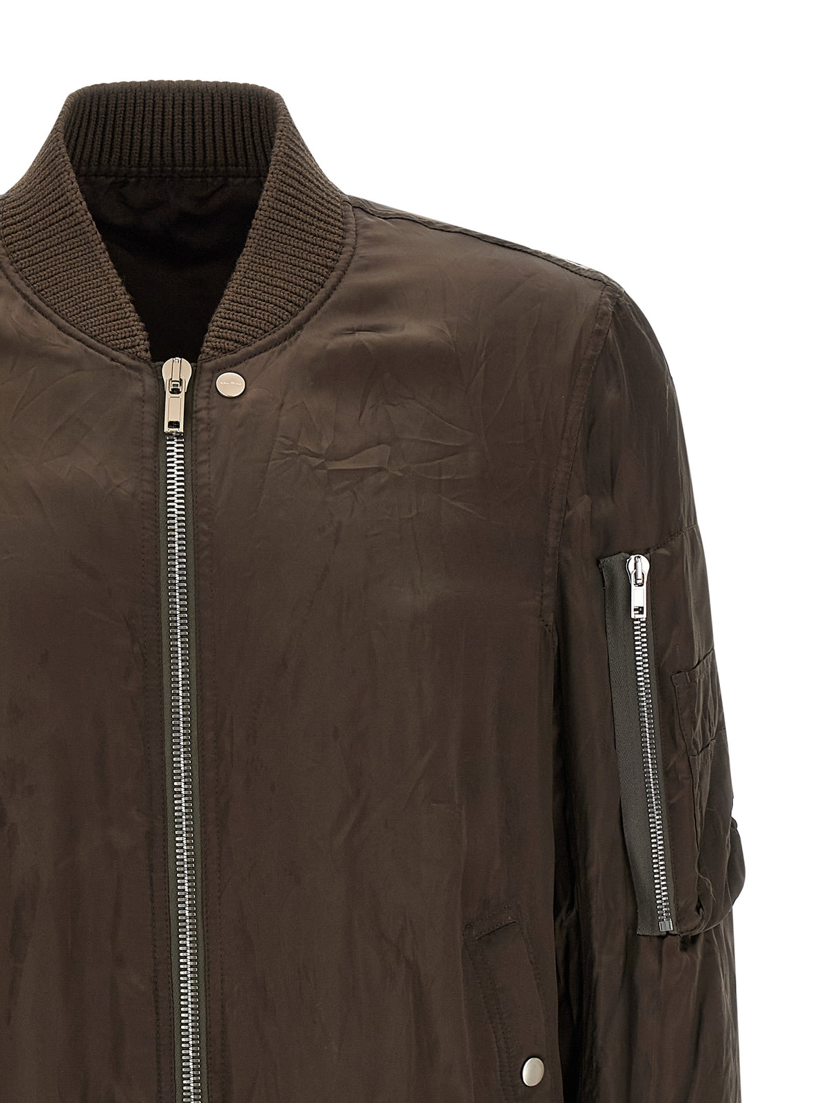 Rick Owens Classic Flight Bomber Jacket - Luxurious Outerwear