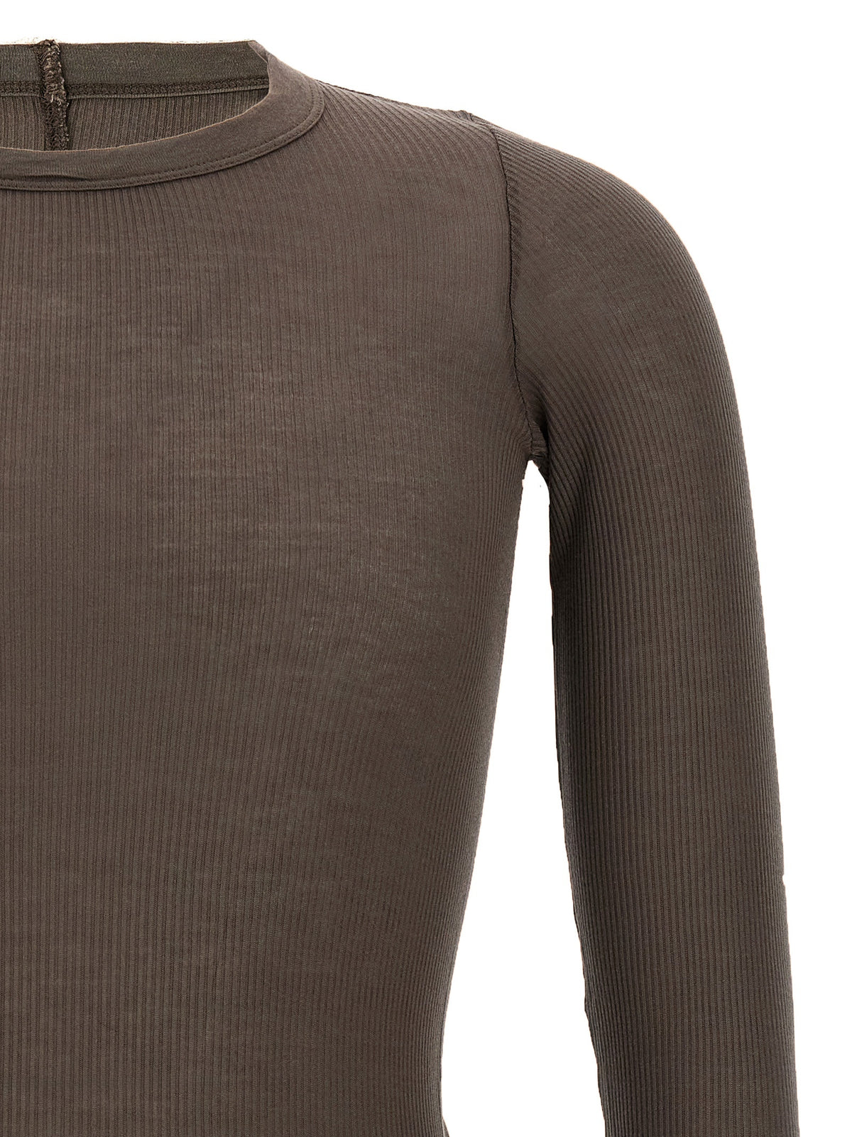 Rick Owens Gray Viscose T-Shirt - Luxury Elevated Fashion