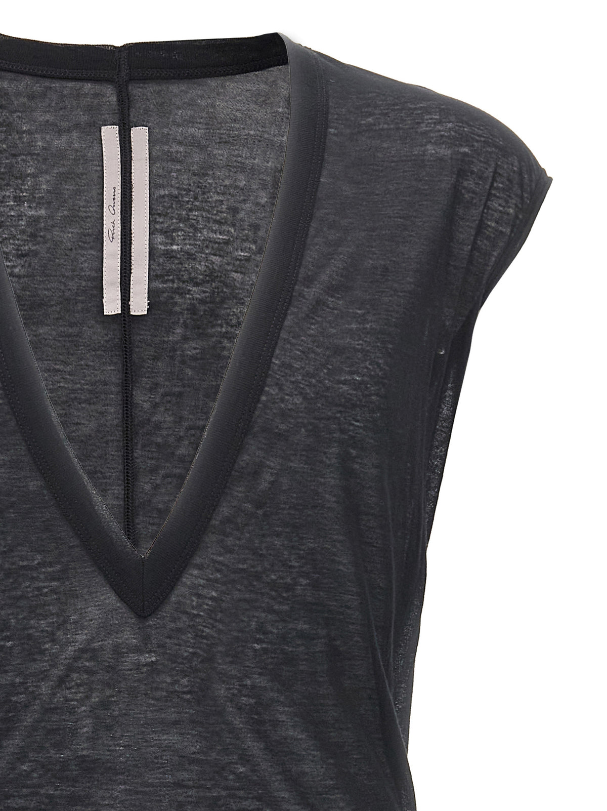 Rick Owens Black Cotton T-Shirt - Effortless Luxury Statement