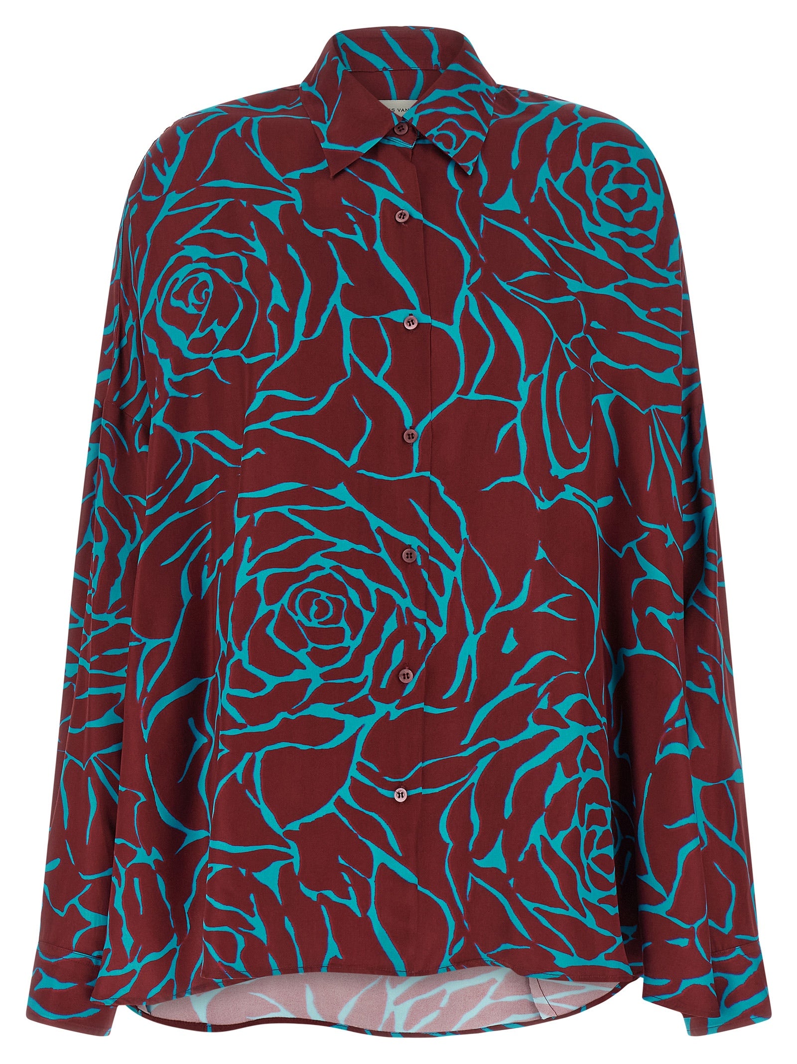 Dries Van Noten Bordeaux Viscose Blouse - Effortless Elegance