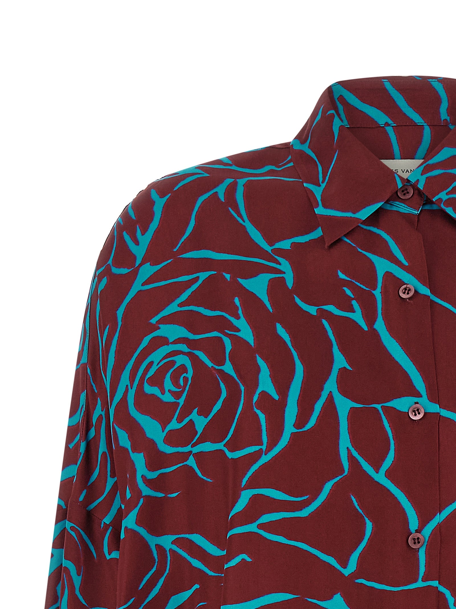 Dries Van Noten Bordeaux Viscose Blouse - Effortless Elegance
