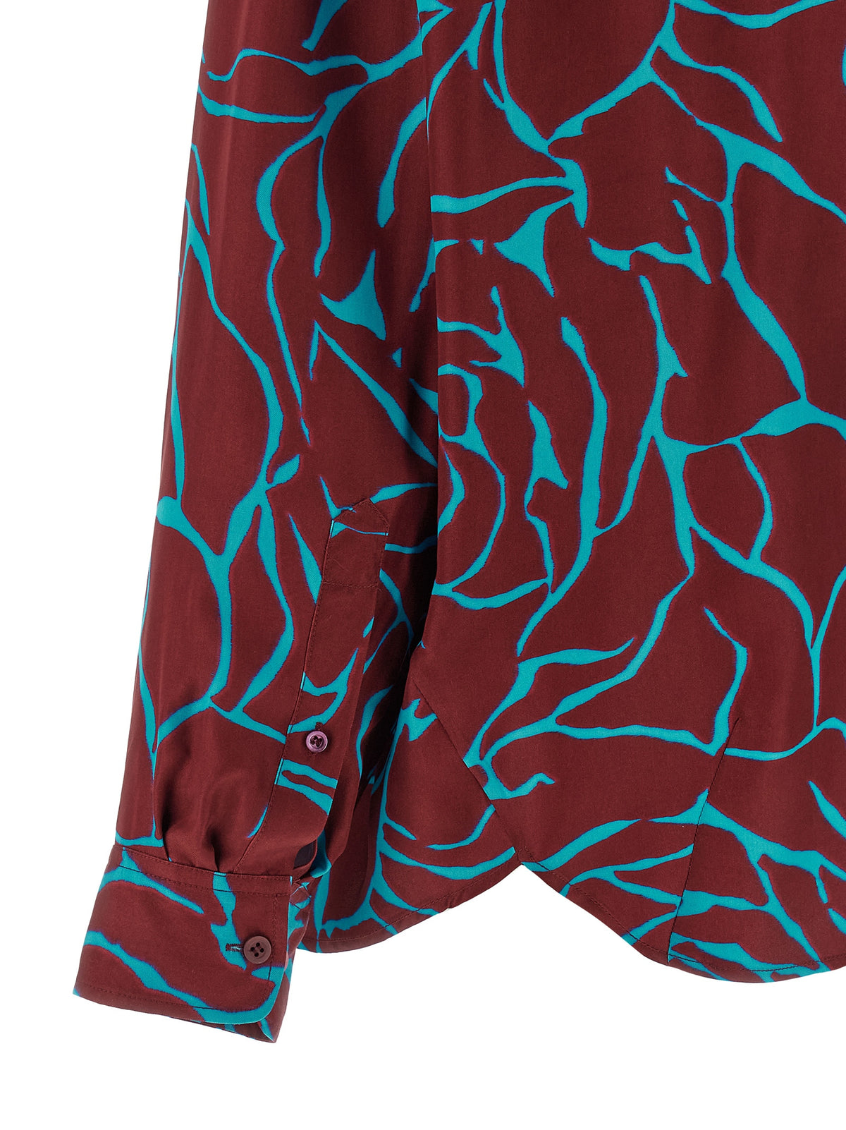 Dries Van Noten Bordeaux Viscose Blouse - Effortless Elegance