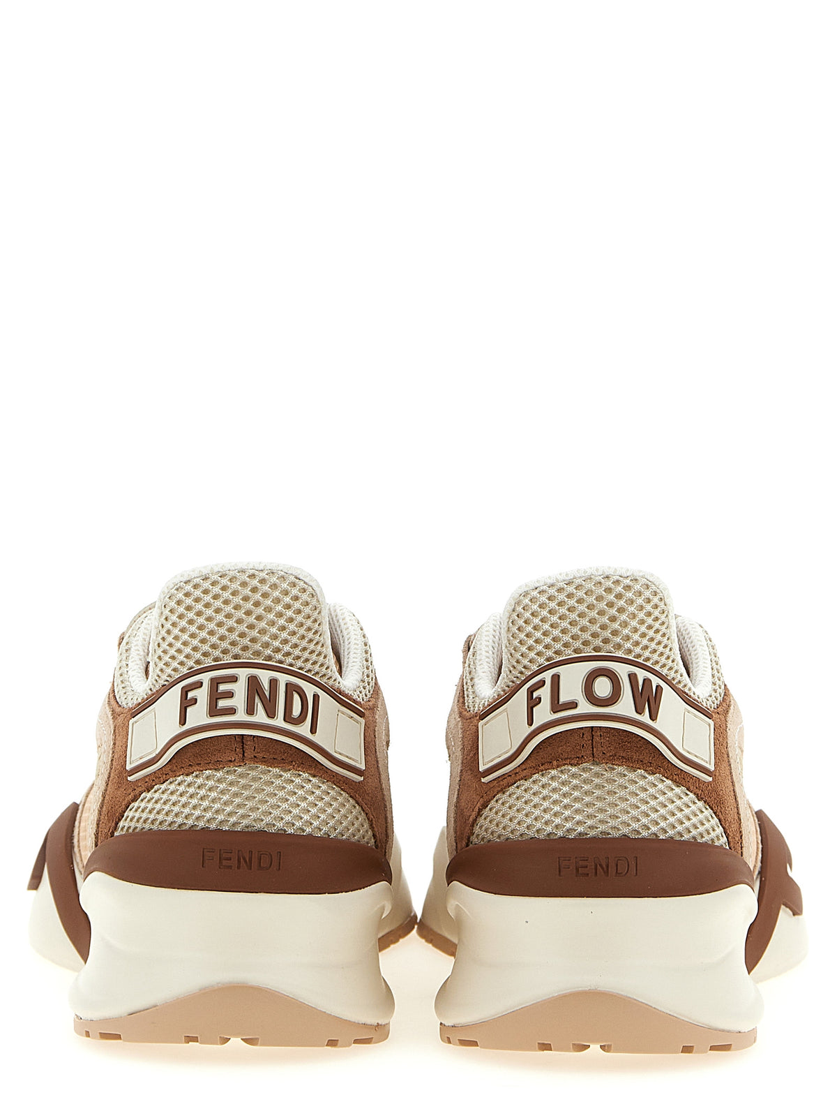 Experience the allure of Fendi's Multicolor Polyamide Athletic Sneakers, where exquisite craftsmanship meets bold design, perfect for the discerning fashionista.