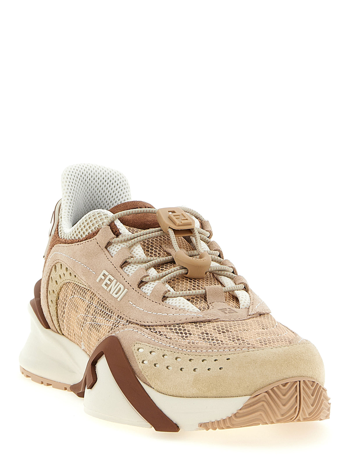 Step into opulence with Fendi's Multicolor Polyamide Athletic Sneakers, where exquisite craftsmanship meets bold design, elevating your street style to new heights.