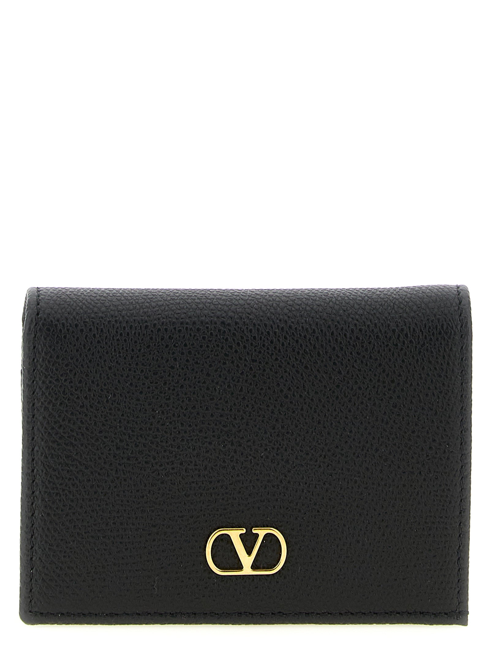 Valentino Garavani Black Calfskin Cardholder - Timeless Luxury Accessory