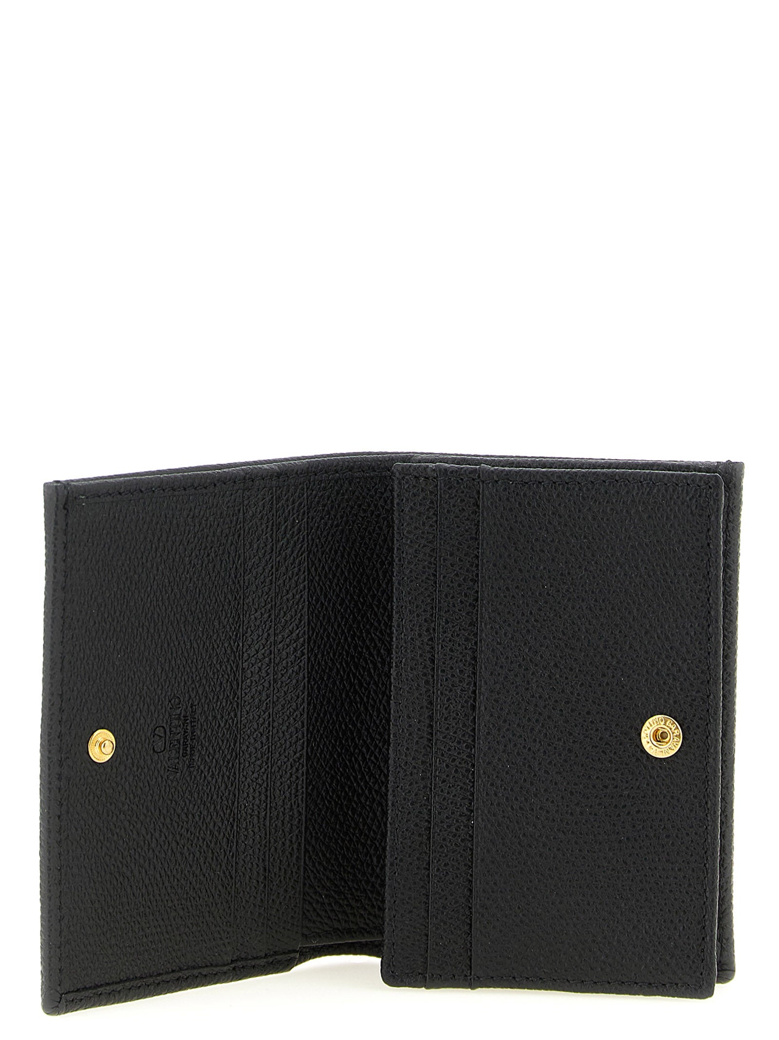 Valentino Garavani Black Calfskin Cardholder - Timeless Luxury Accessory