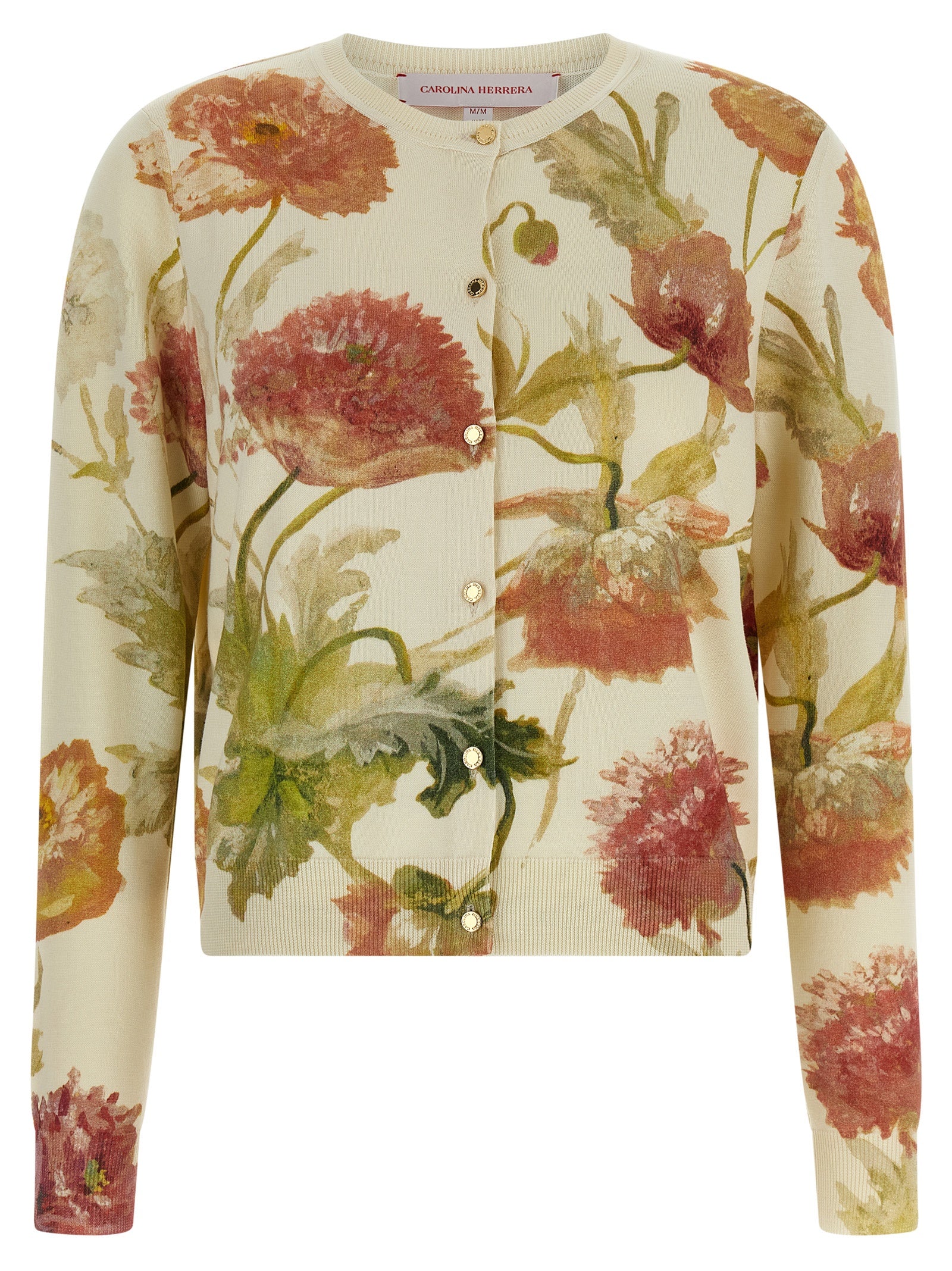 Carolina Herrera White Silk Cardigan - Timeless Luxury Elegance