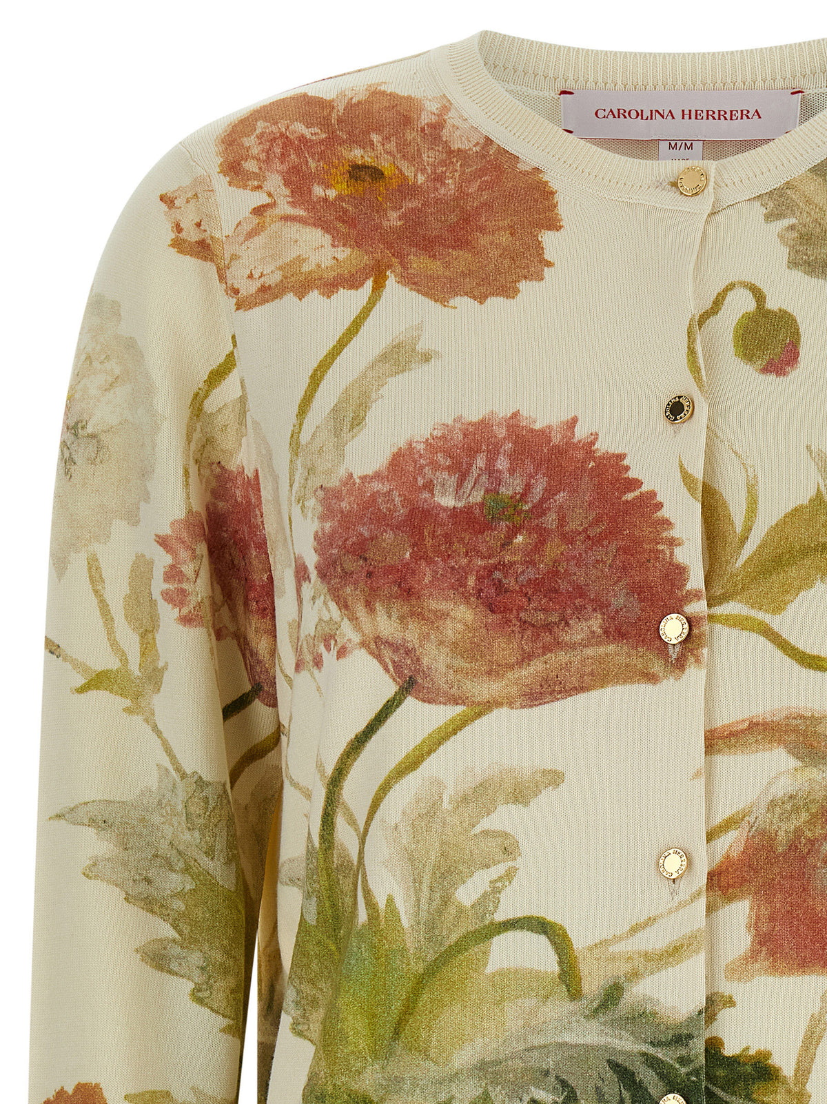 Carolina Herrera White Silk Cardigan - Timeless Elegance in Luxury