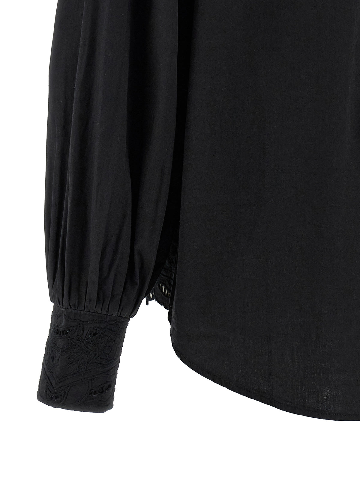 FARM RIO Black Cotton Blouse - Timeless Elegance Redefined