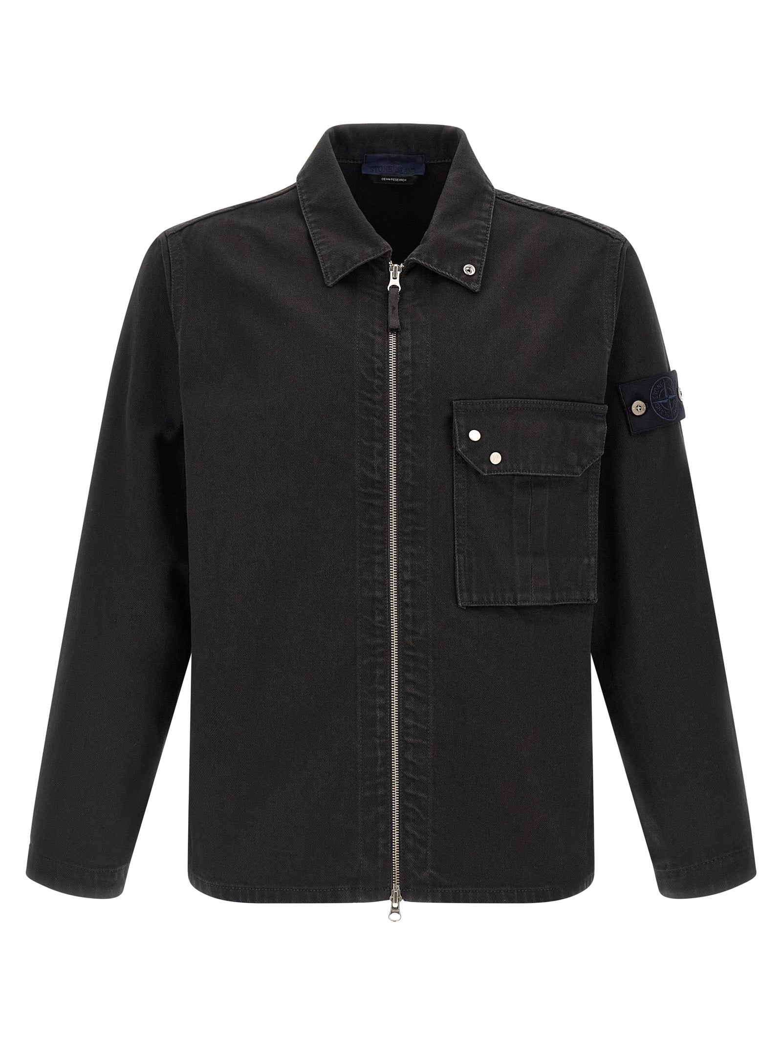 Stone Island Black Cotton Blouse