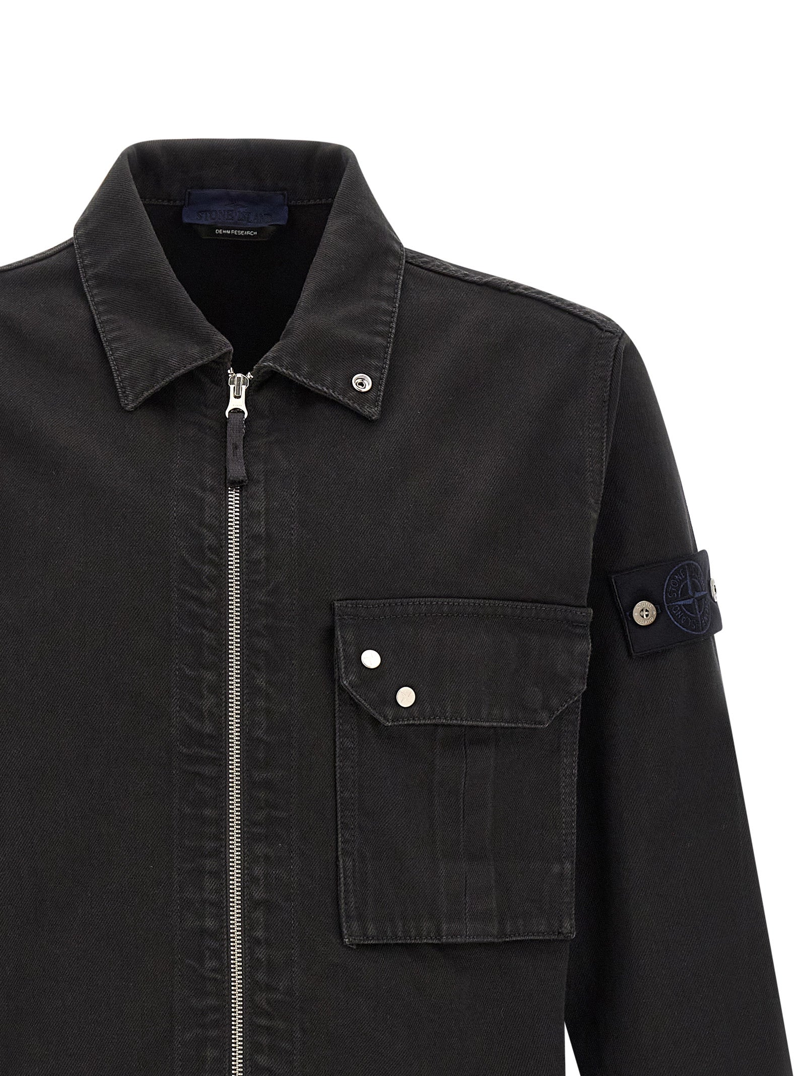 Stone Island Black Cotton Blouse
