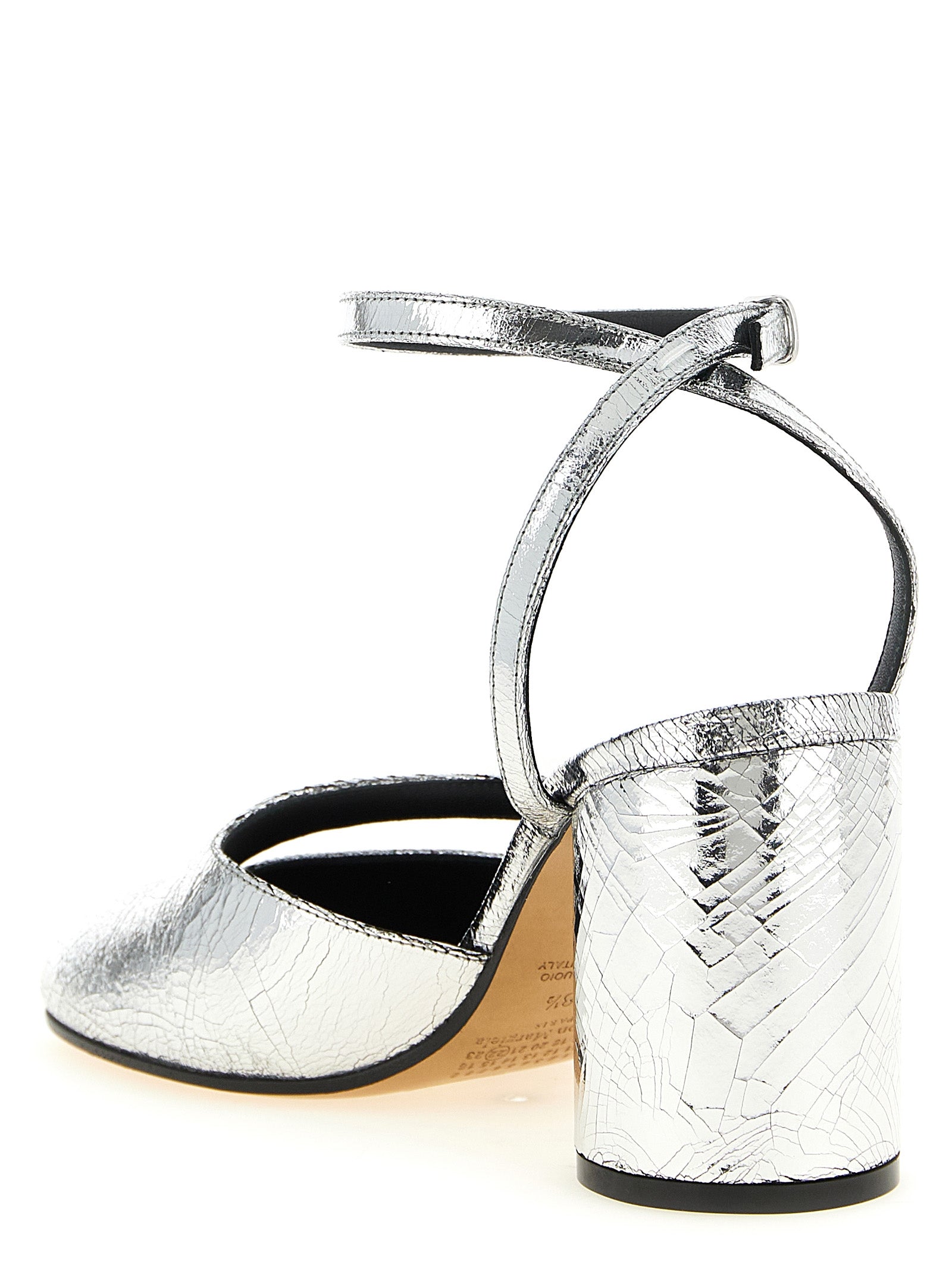 Maison Margiela Silver Calfskin High Heel Pumps - Exquisite Luxury