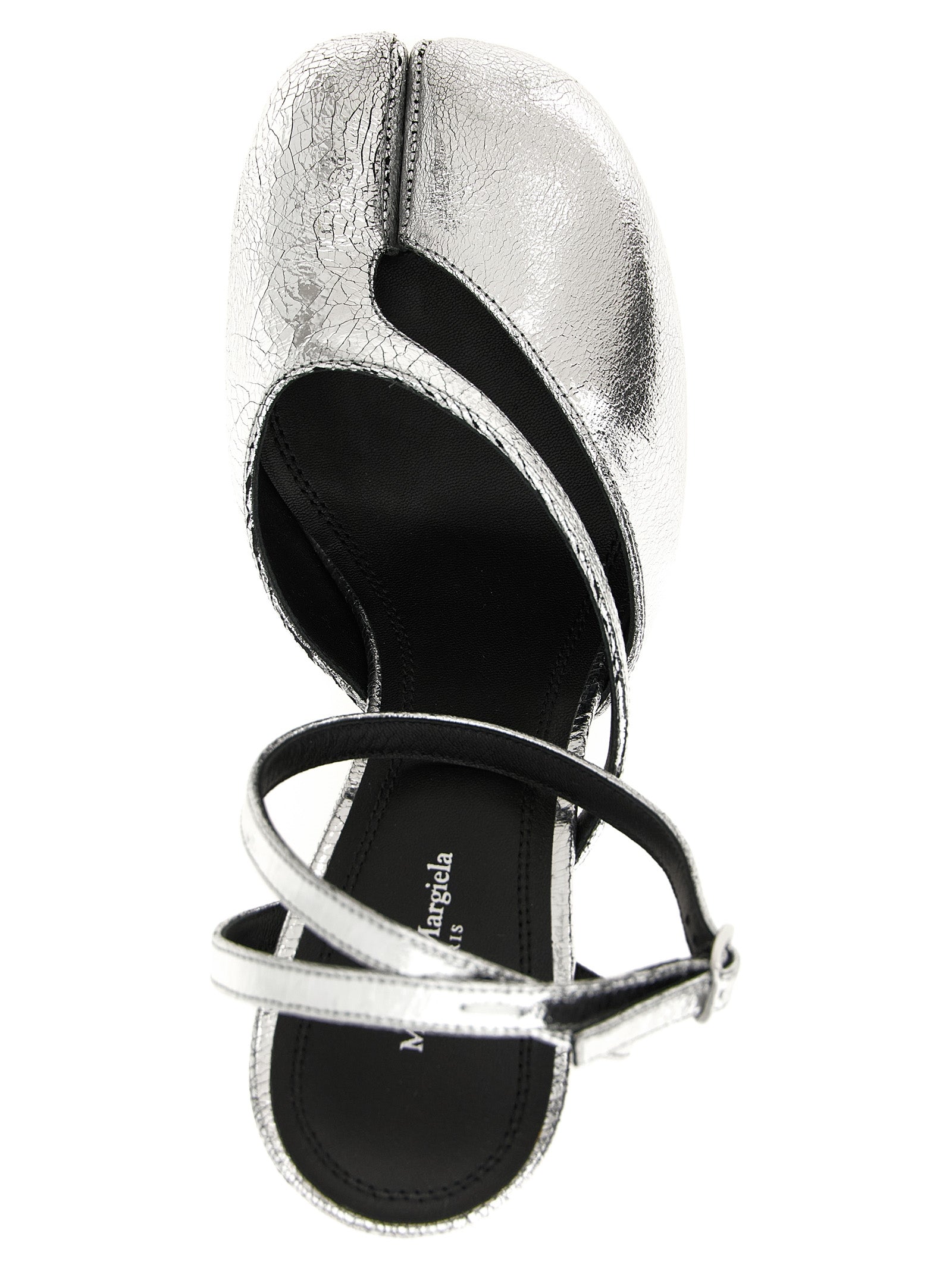Maison Margiela Silver Calfskin High Heel Pumps - Luxury Elegance
