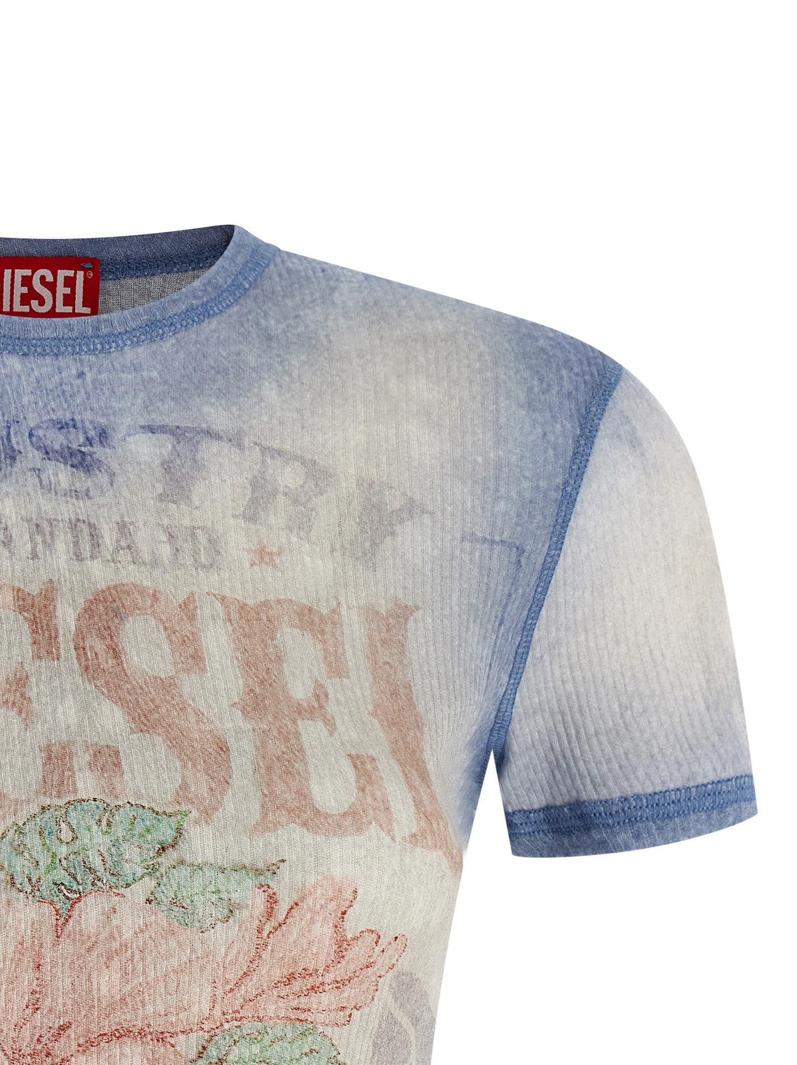 Diesel T-Iana T-Shirt - Luxurious Light Blue Cotton Elegance