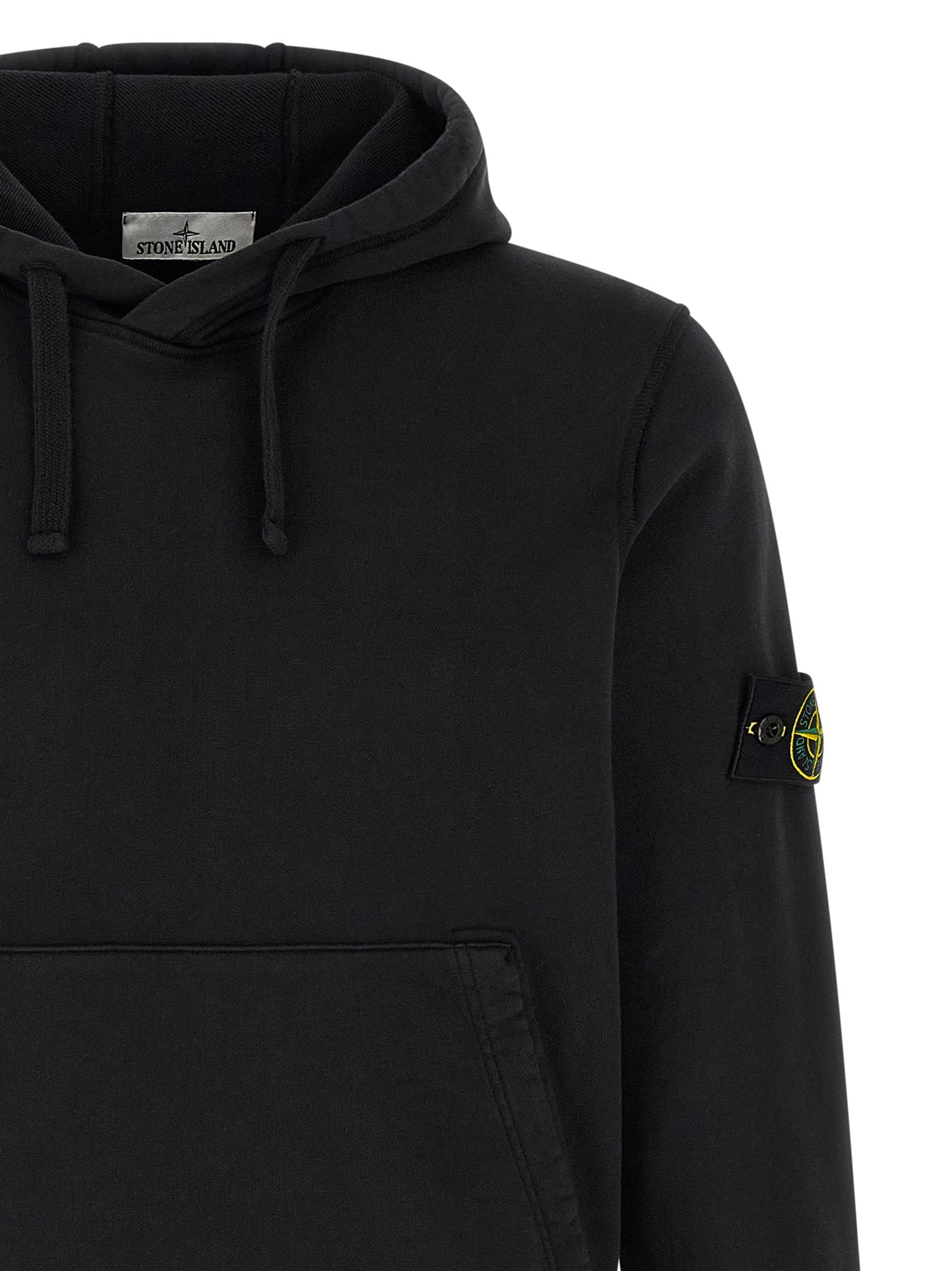 Stone Island Black Cotton Sweatshirt - Timeless Luxury Essential