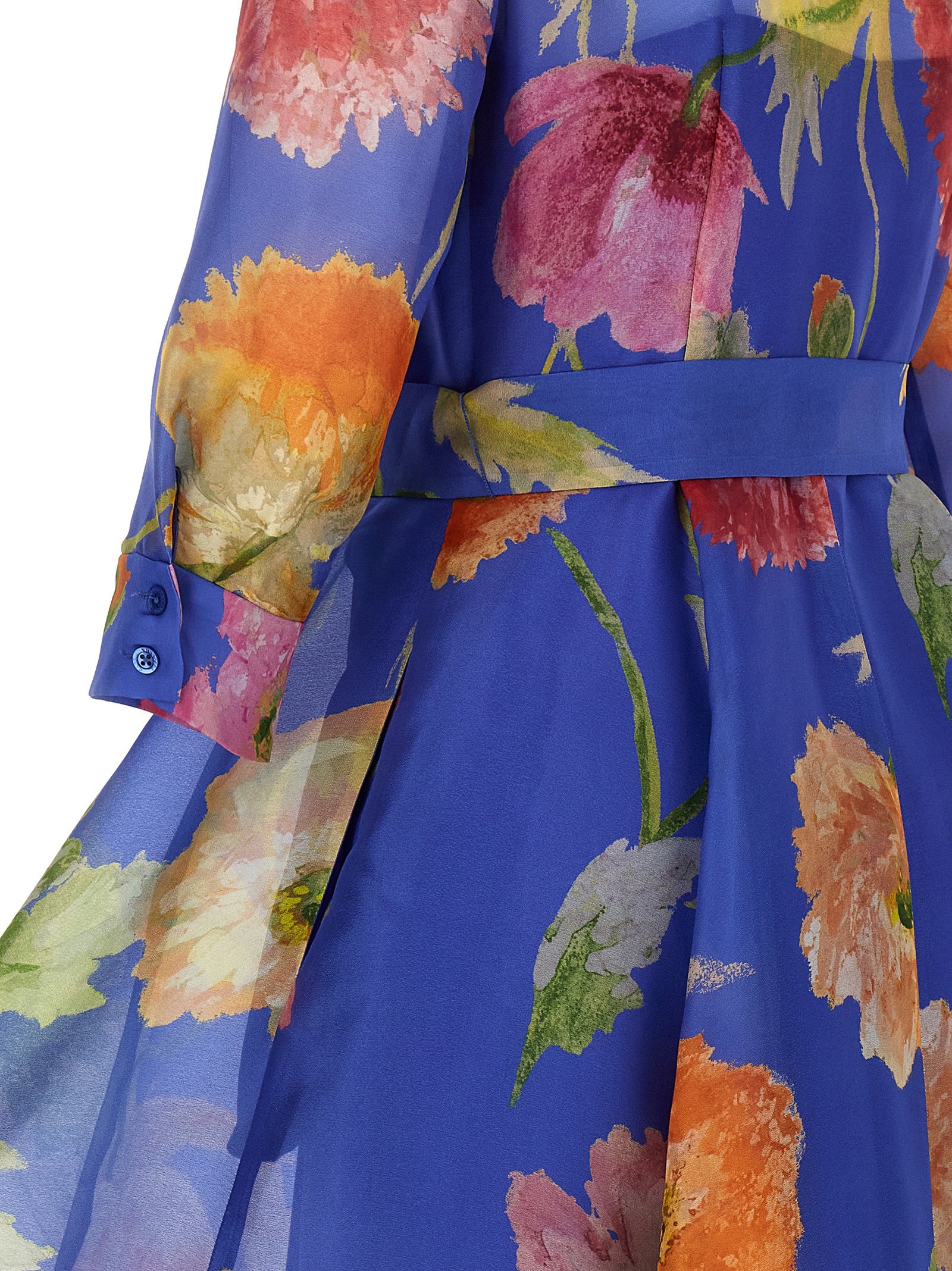 Carolina Herrera Blue Silk Long Dress - Timeless Elegance in Luxury
