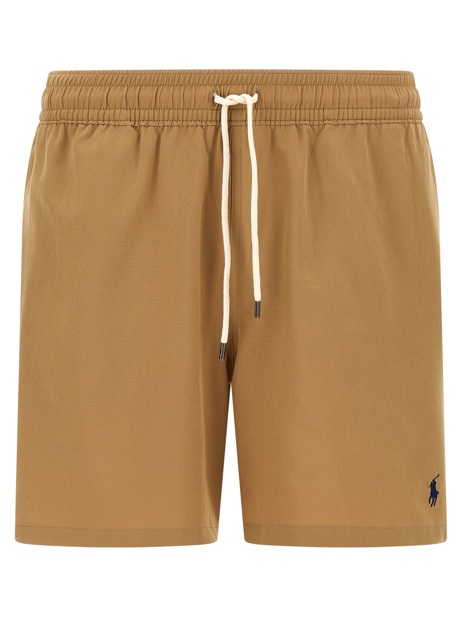 Polo Ralph Lauren Beige Polyester Shorts - Effortless Luxury Swimwear