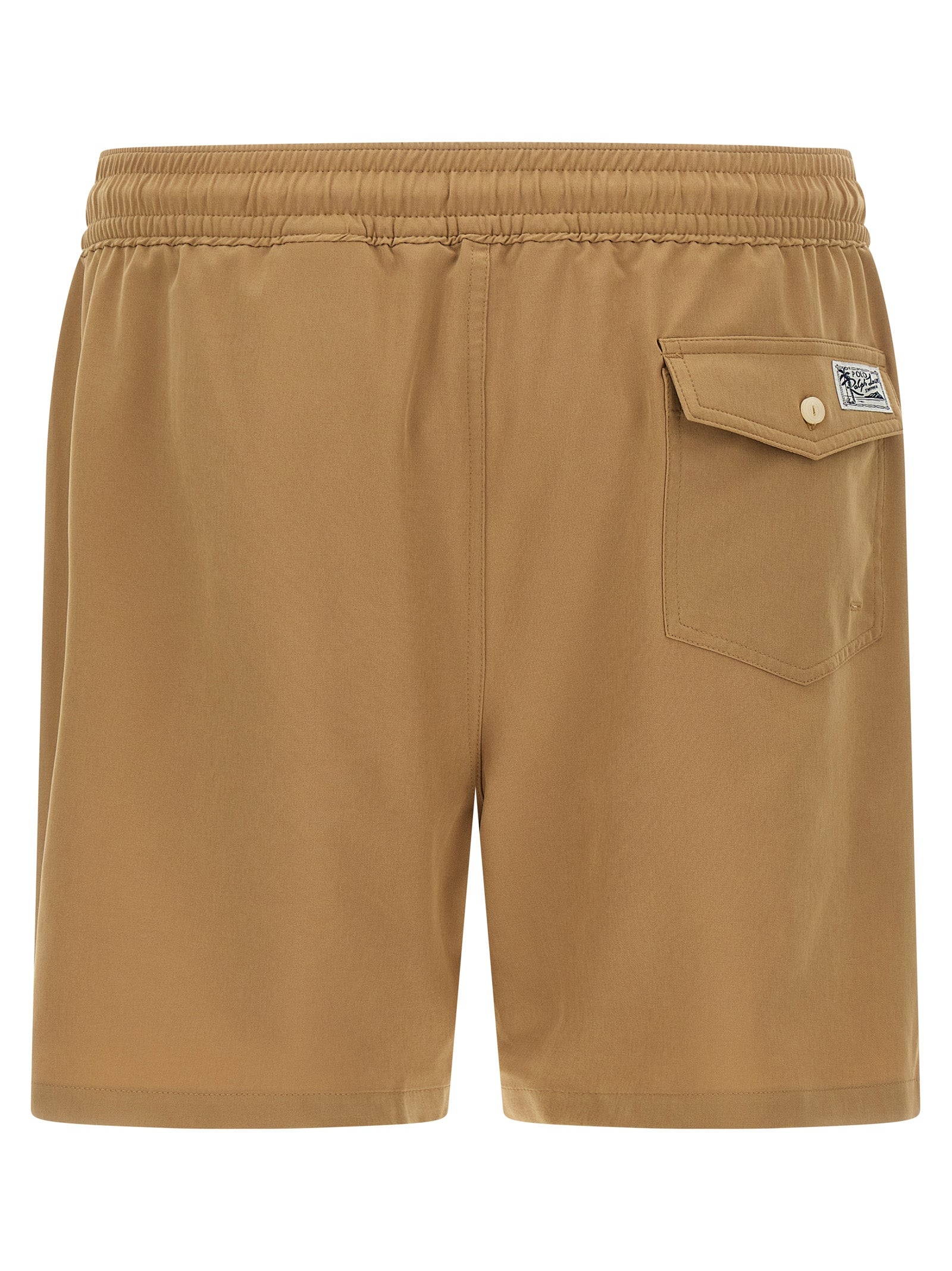 Polo Ralph Lauren Beige Polyester Shorts - Effortless Luxury Swimwear