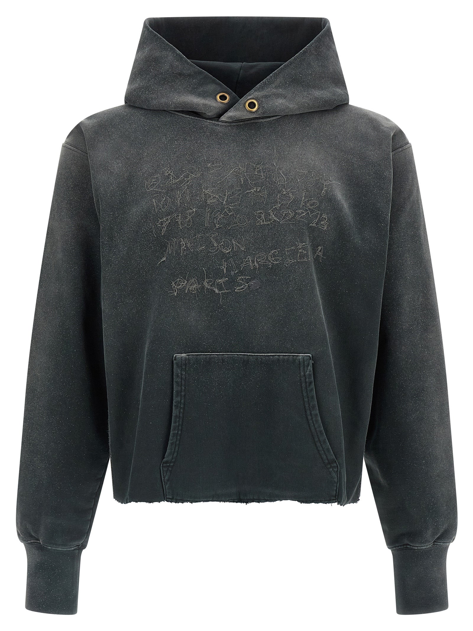 Maison Margiela Gray Cotton Hoodie