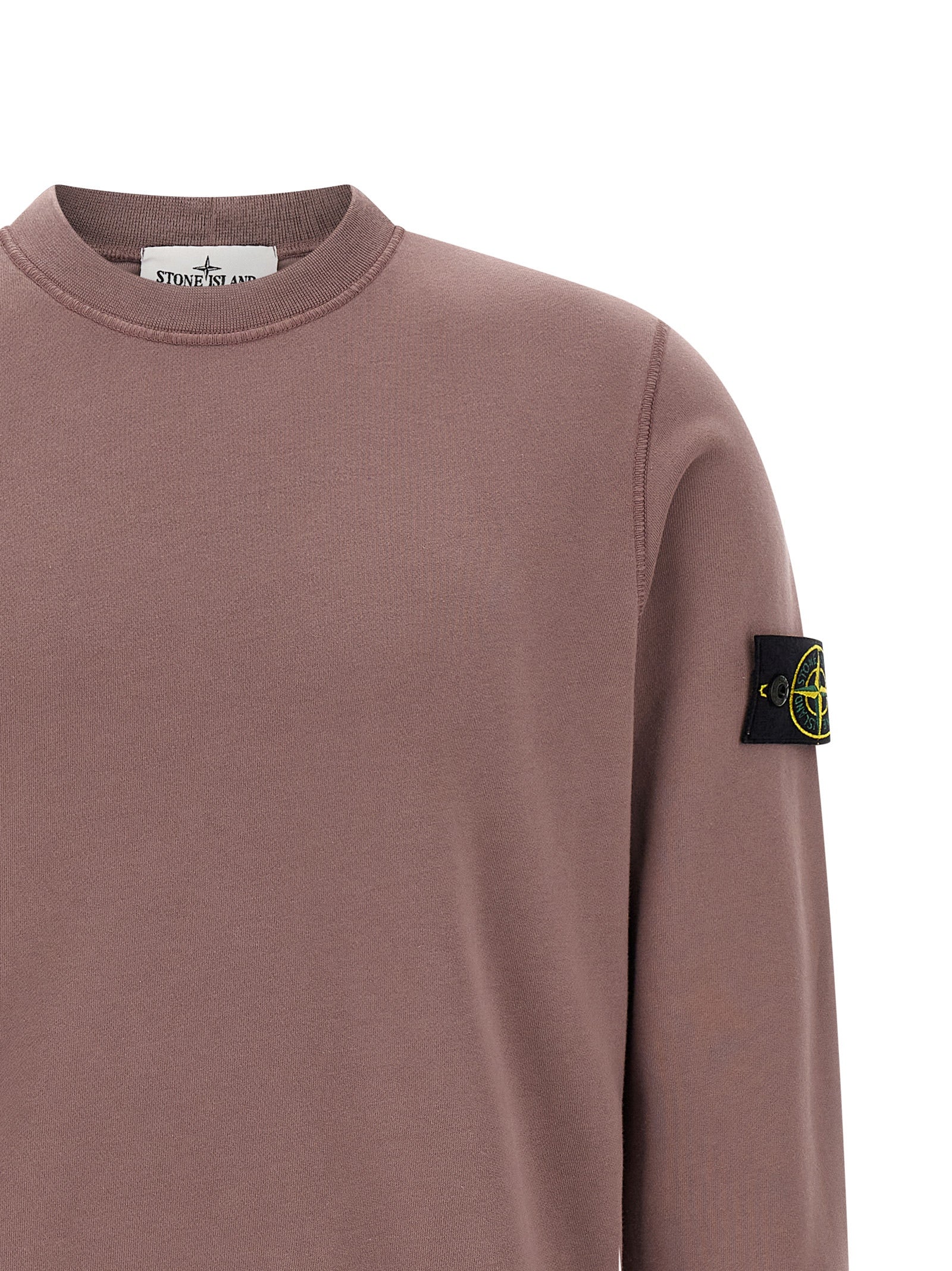 Stone Island Purple Cotton Sweatshirt - Elevate Your Wardrobe