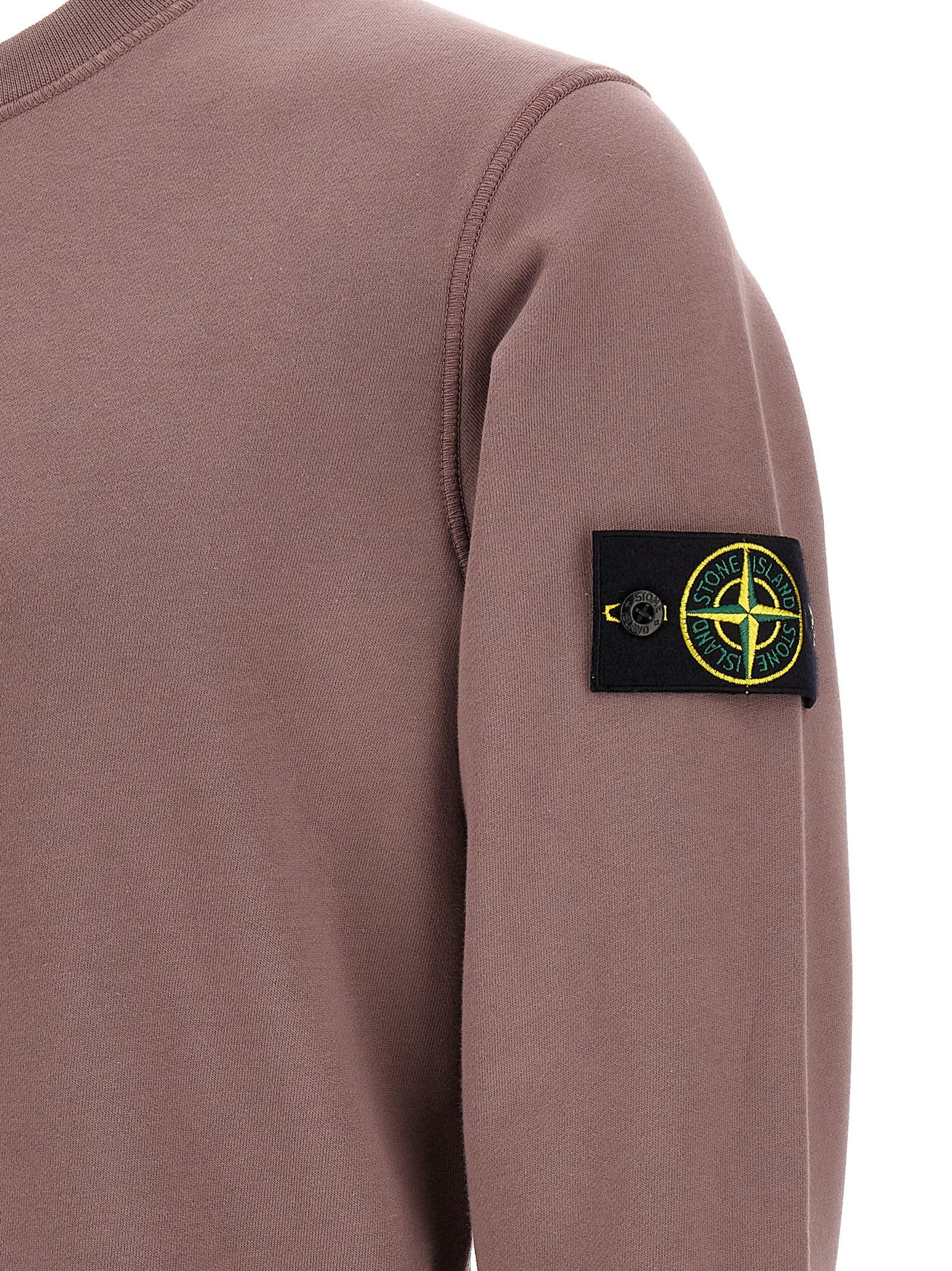 Stone Island Purple Cotton Sweatshirt - Elevate Your Style