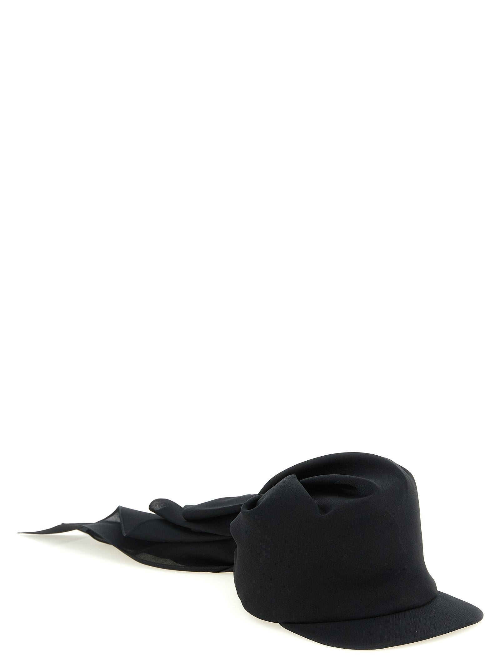 Balenciaga Black Silk Cap - Elevate Your Luxe Style