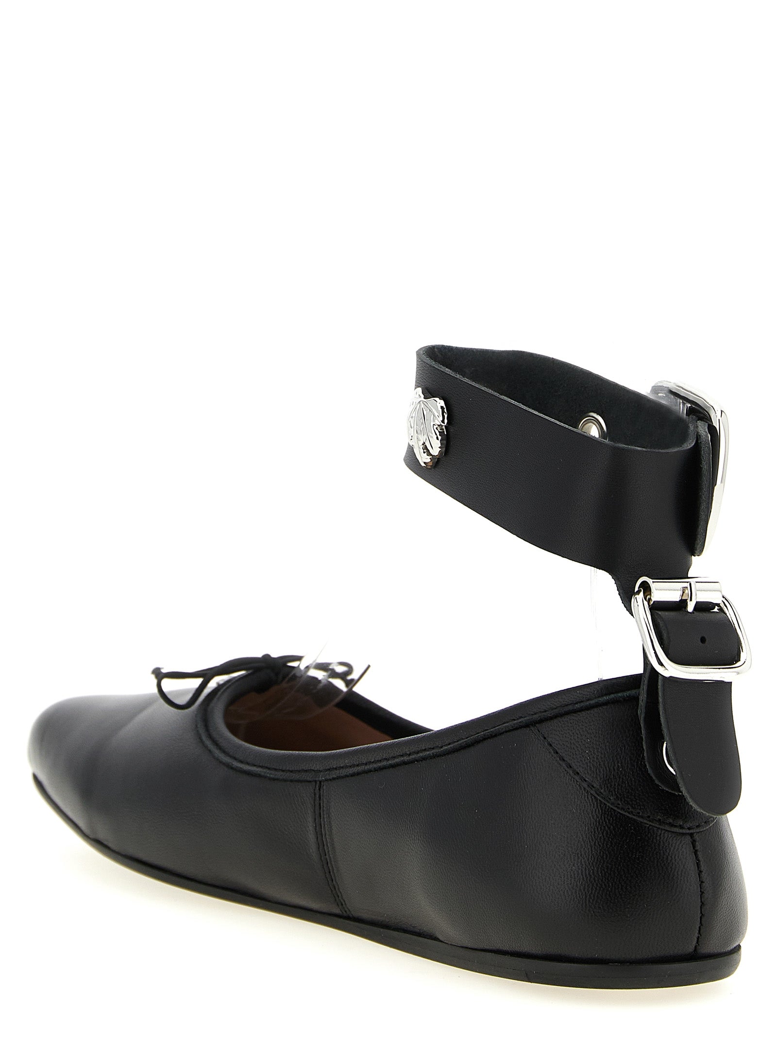 Vivienne Westwood Black Lamb Leather Ballet Flats
