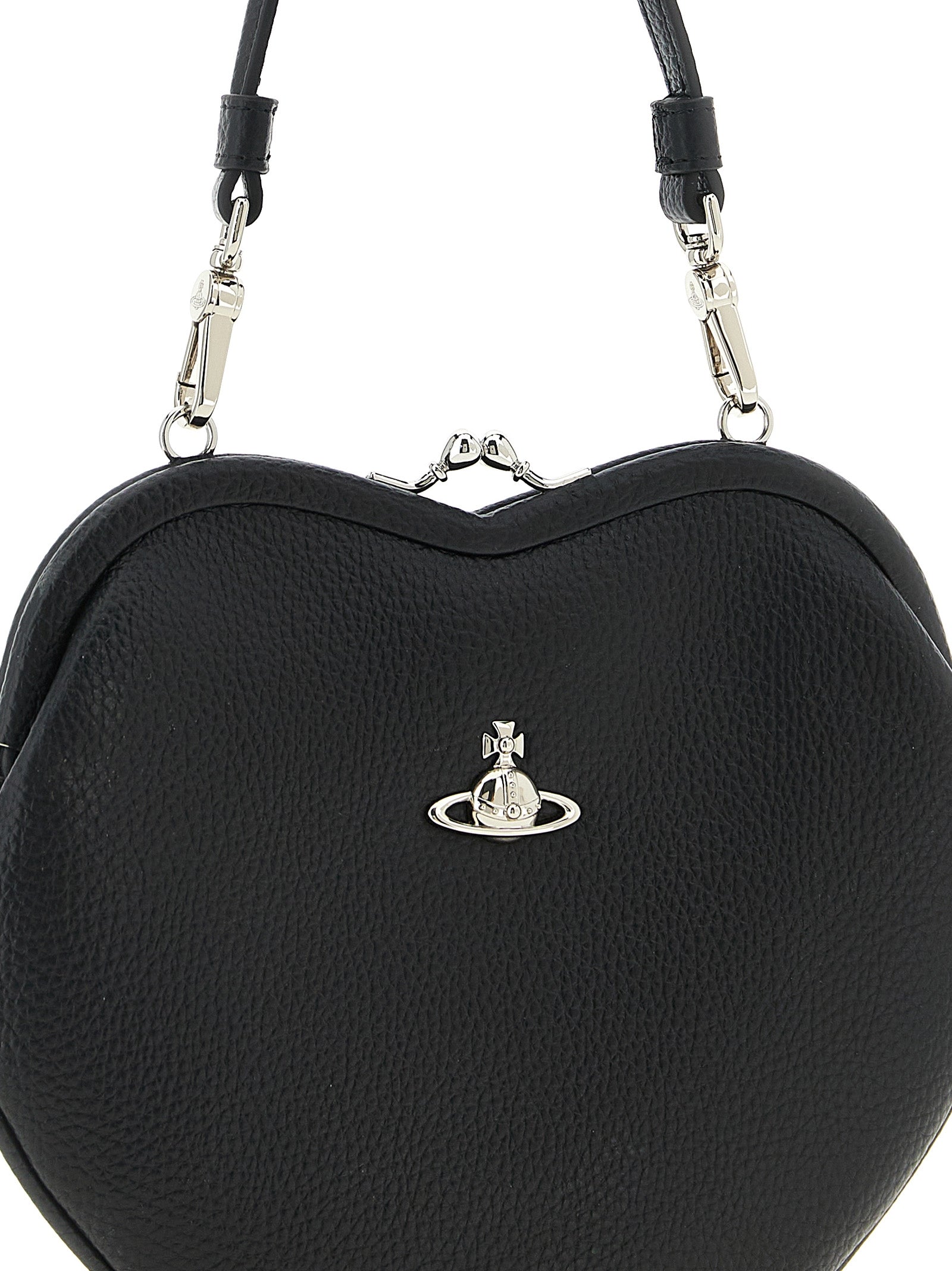Elevate your style with the Vivienne Westwood Belle Heart Frame Handbag, a luxurious blend of exquisite craftsmanship and bold elegance, perfect for any occasion.