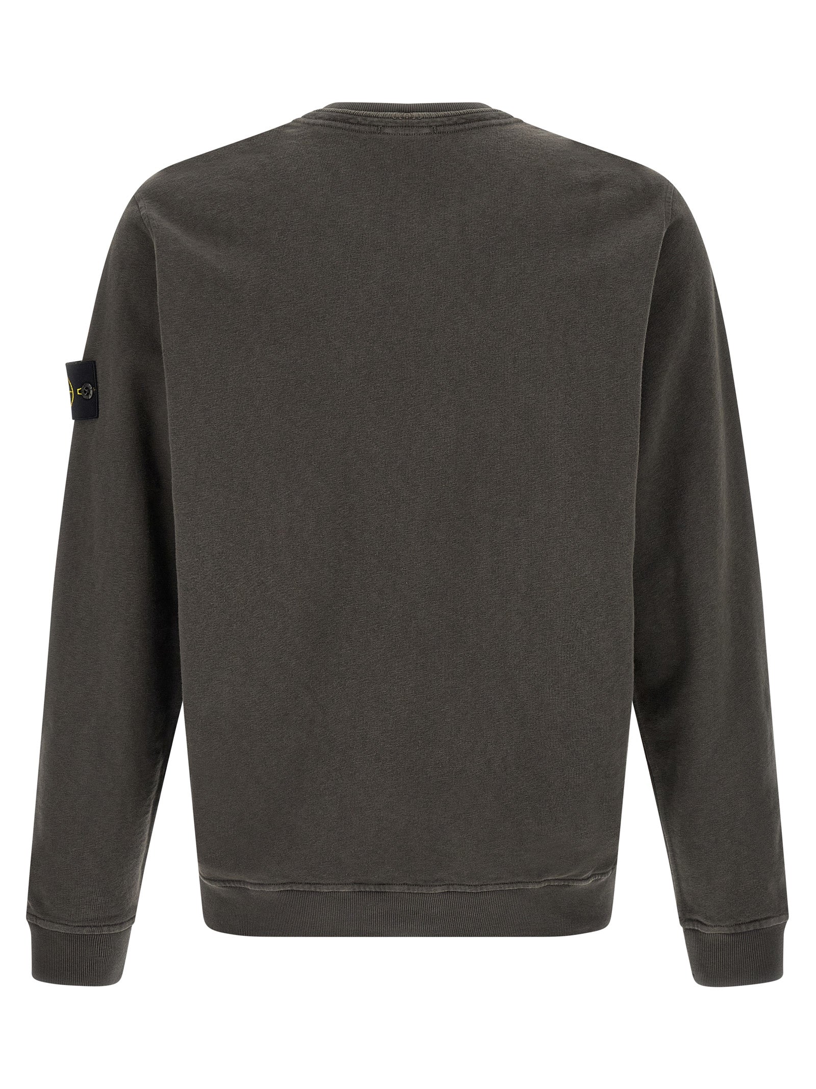 Stone Island Gray Cotton Sweatshirt