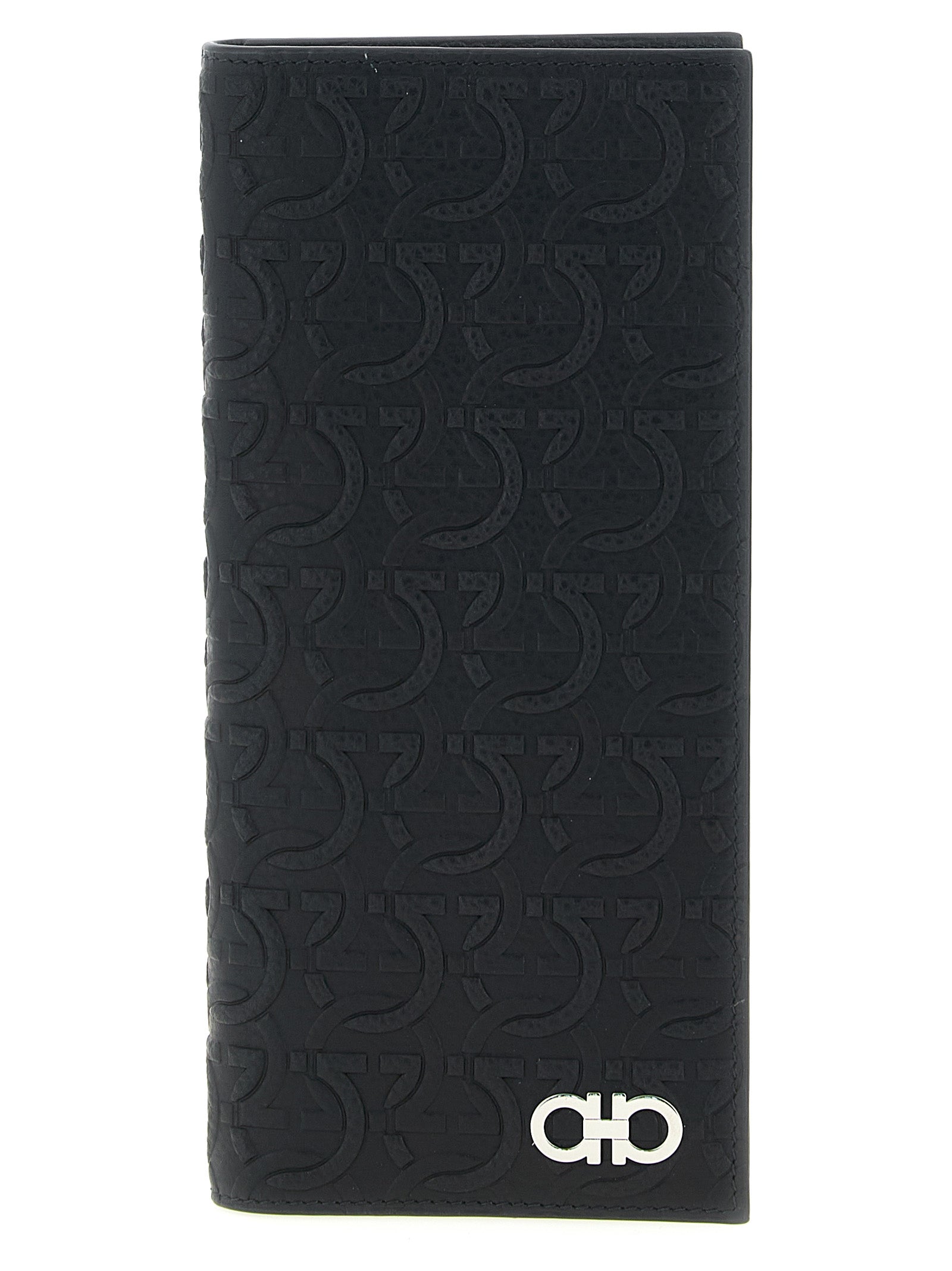 Ferragamo Black Calfskin Wallet - Timeless Luxury Accessory
