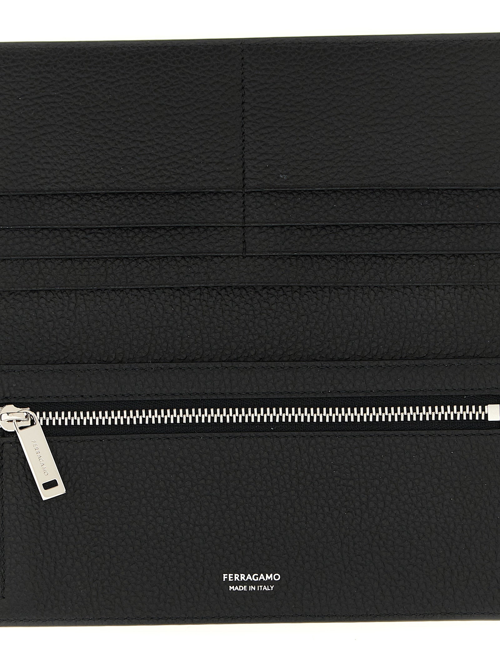 Ferragamo Black Calfskin Wallet - Luxury Accessory for the Discerning
