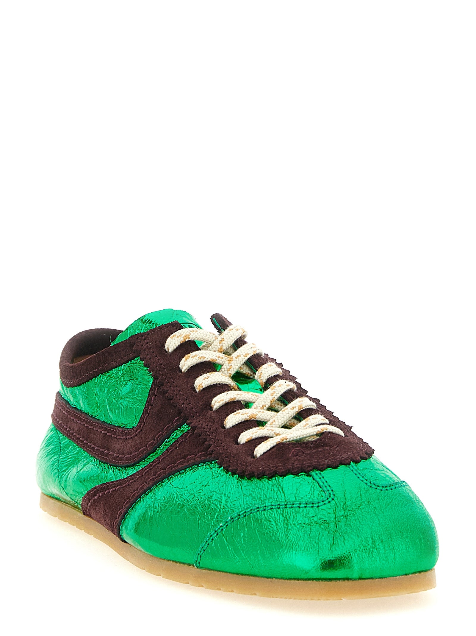 Dries Van Noten Bicolor Lamb Leather Sneakers