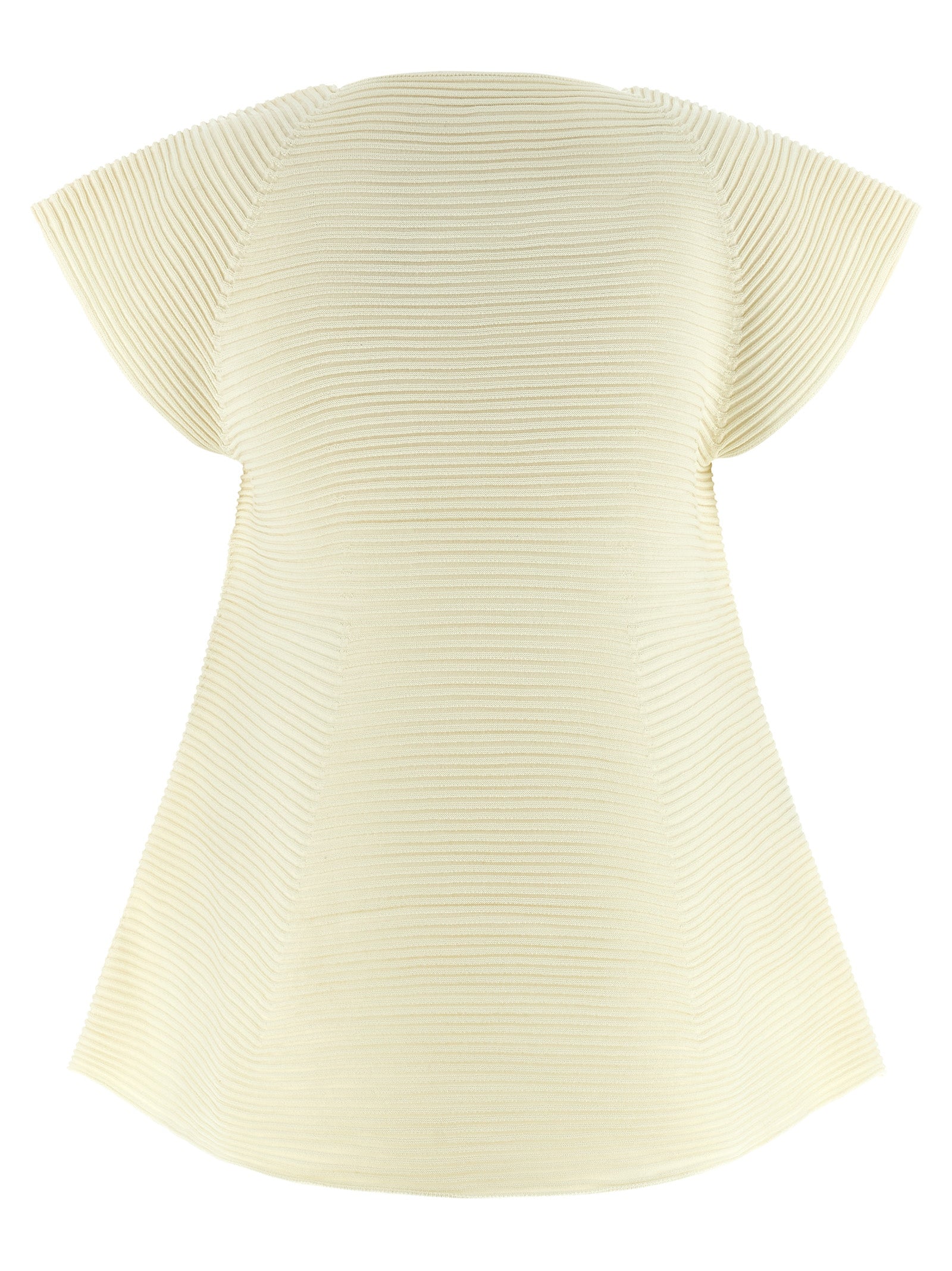 Issey Miyake Bicolor Polyester Short Dress - Exquisite Elegance