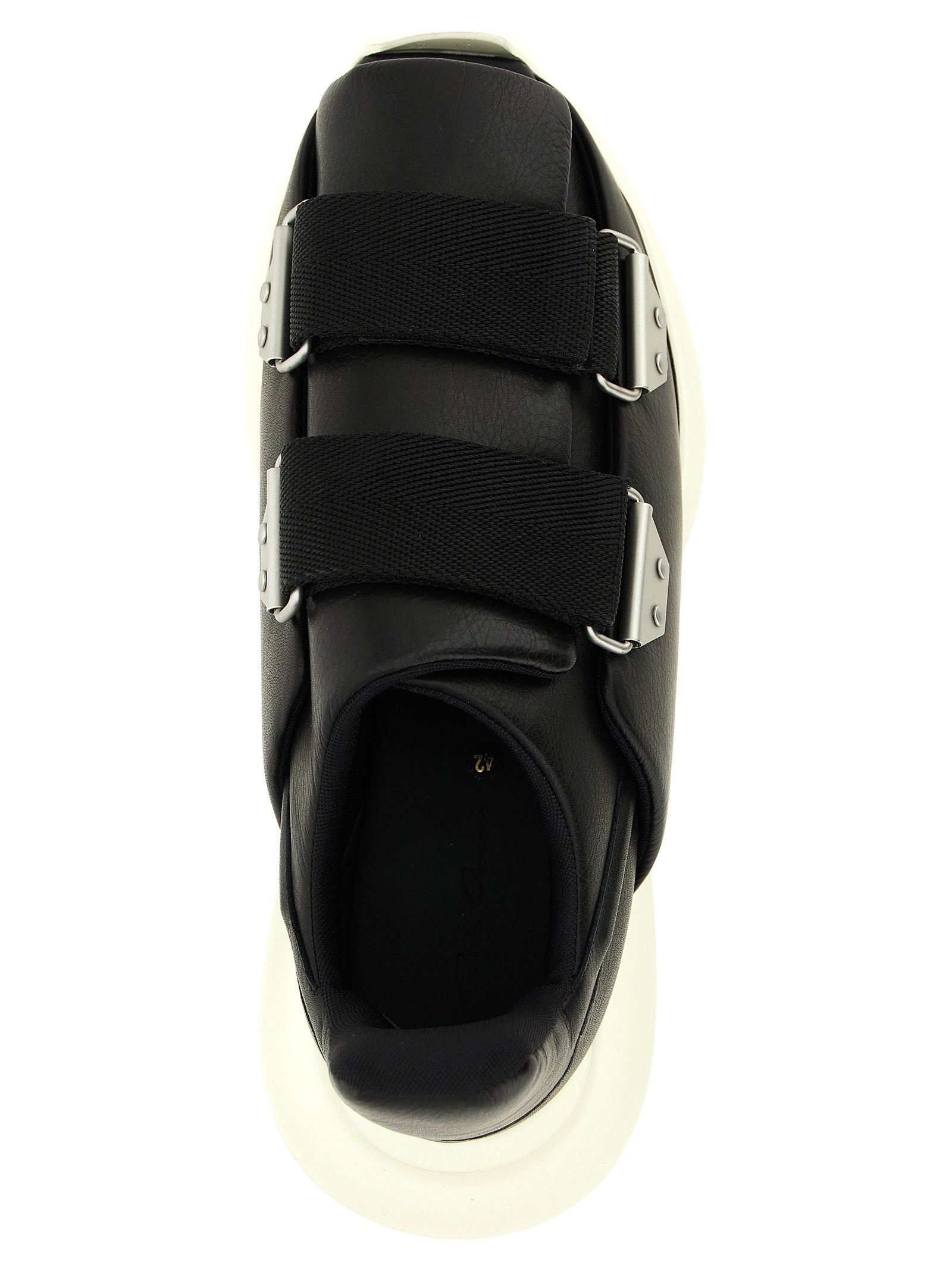 Rick Owens Black Calfskin Sneakers - Artisanal Luxury Footwear