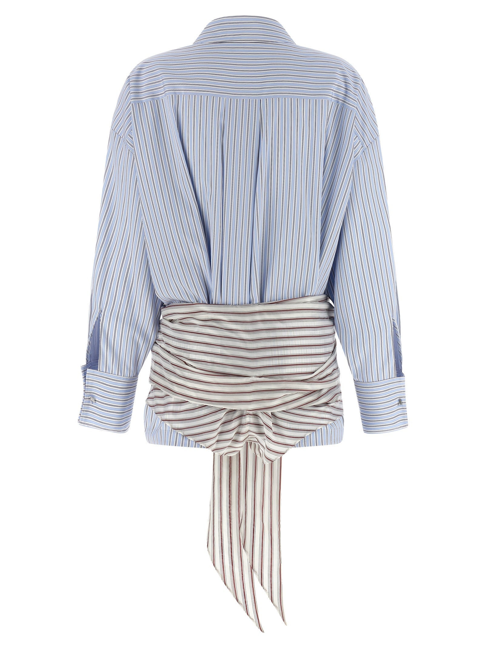 The Attico Blue Cotton Short Dress - Exquisite Luxury Couture