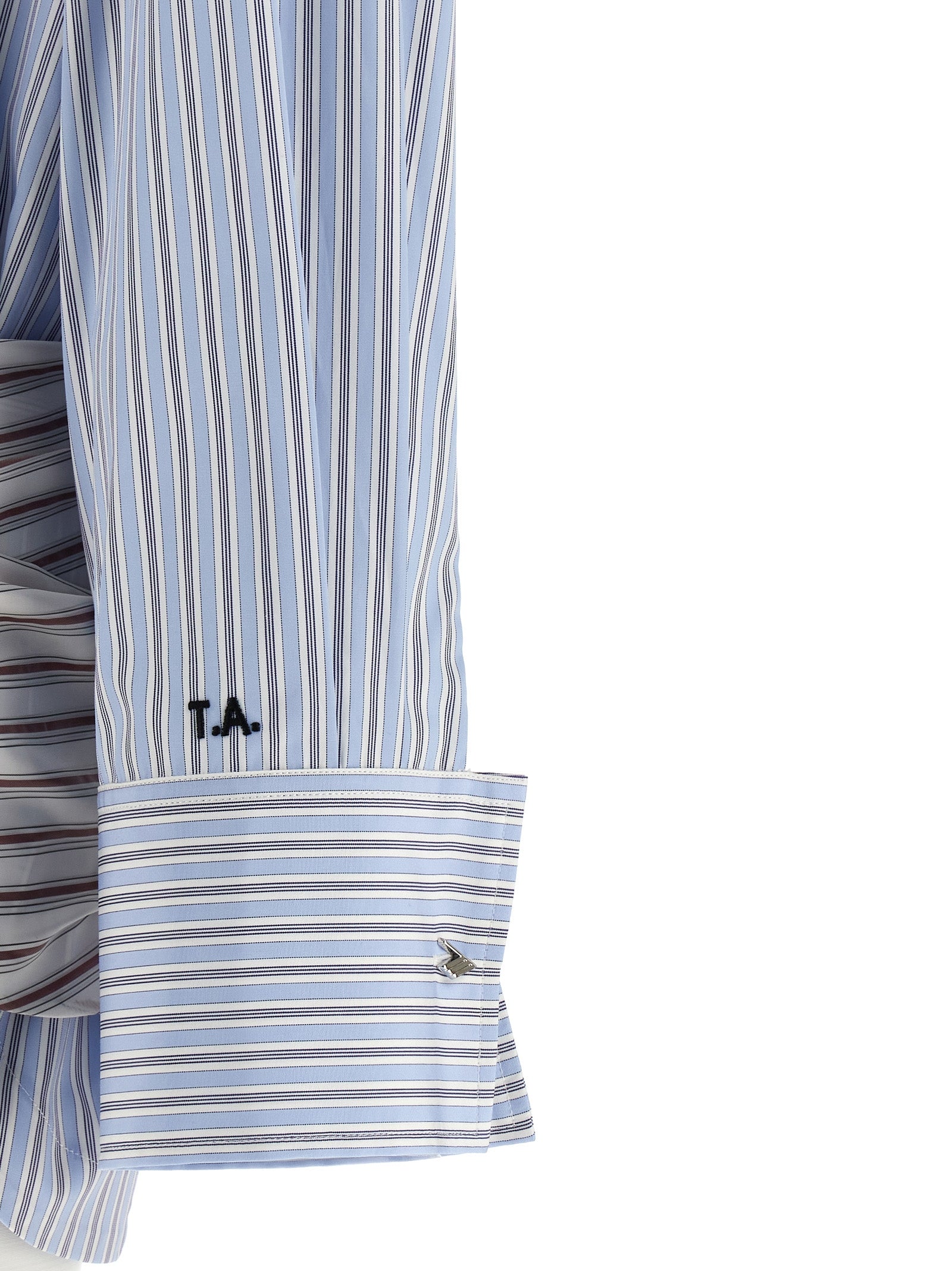 The Attico Blue Cotton Short Dress - Exquisite Italian Elegance